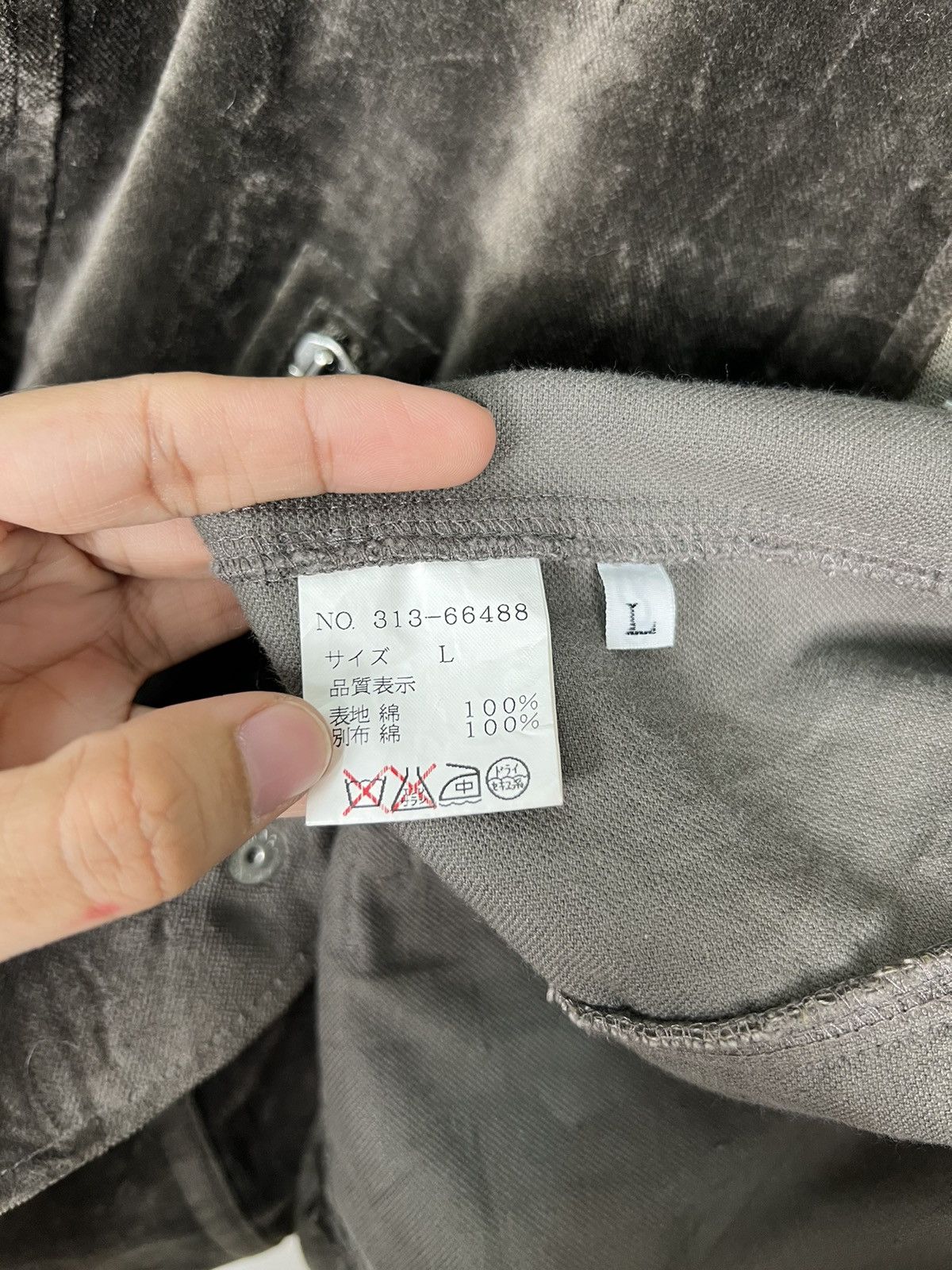 HARE HARE GENUINE PRODUCT VELVET DOUBLE COLAR MOTO RIDER JACKET Size US L / EU 52-54 / 3 - 14 Thumbnail