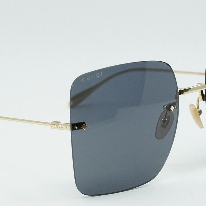 Gucci Gucci GG1147S 001 Sunglasses Gold Butterfly Frame, Grey Size ONE SIZE - 8 Thumbnail