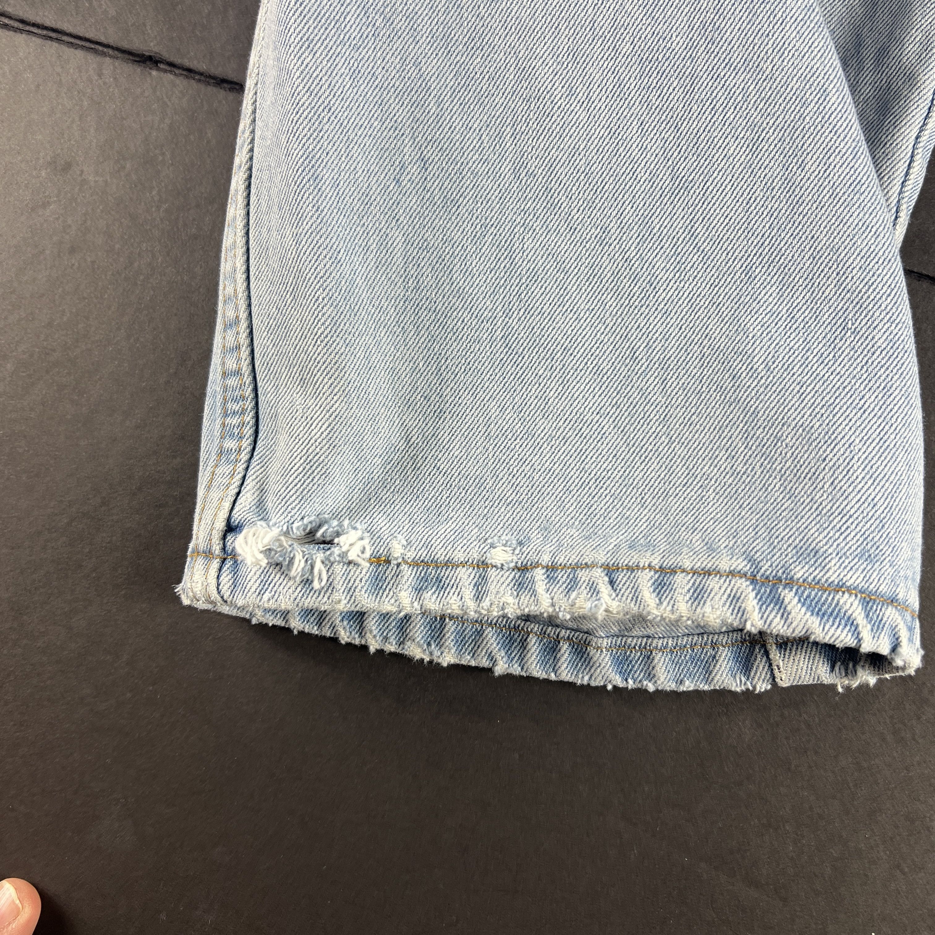 Levi's × Vintage Y2K Levi's Jeans 570 Baggy Light Blue Faded Cotton Denim Size US 38 / EU 54 - 2 Thumbnail
