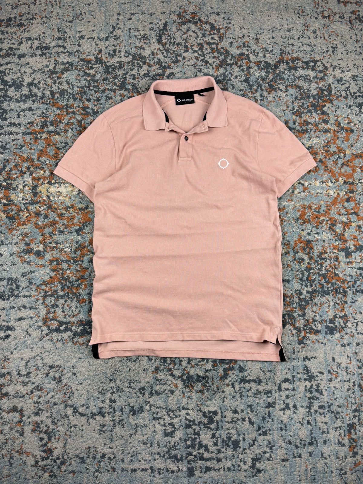 MA.STRUM MA.STRUM salmon pink embroidered logo polo tee massimo osti Size US S / EU 44-46 / 1 - 1 Thumbnail