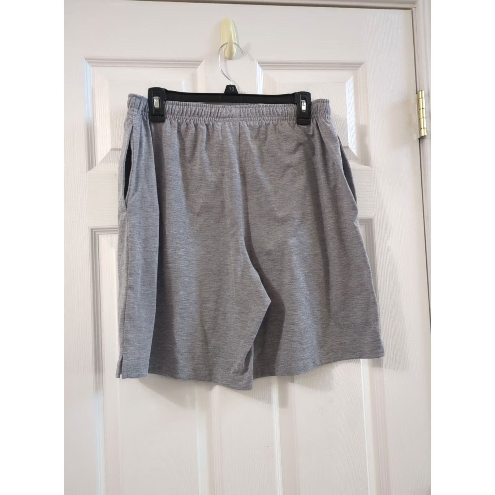 Reebok Reebok Mens Gray Shorts Slim Athletic Medium M Drawstring Activewear Size US 31 - 3 Thumbnail