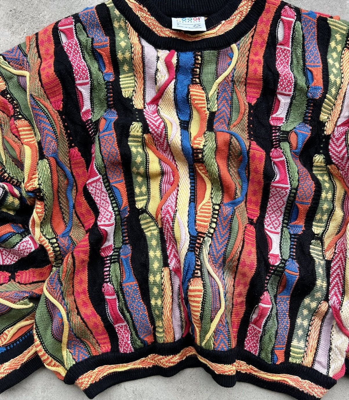 Coogi 💥RAREST💥 CRAZY VINTAGE COOGI THICK CABLE KNIT Size US M / EU 48-50 / 2 - 2 Thumbnail