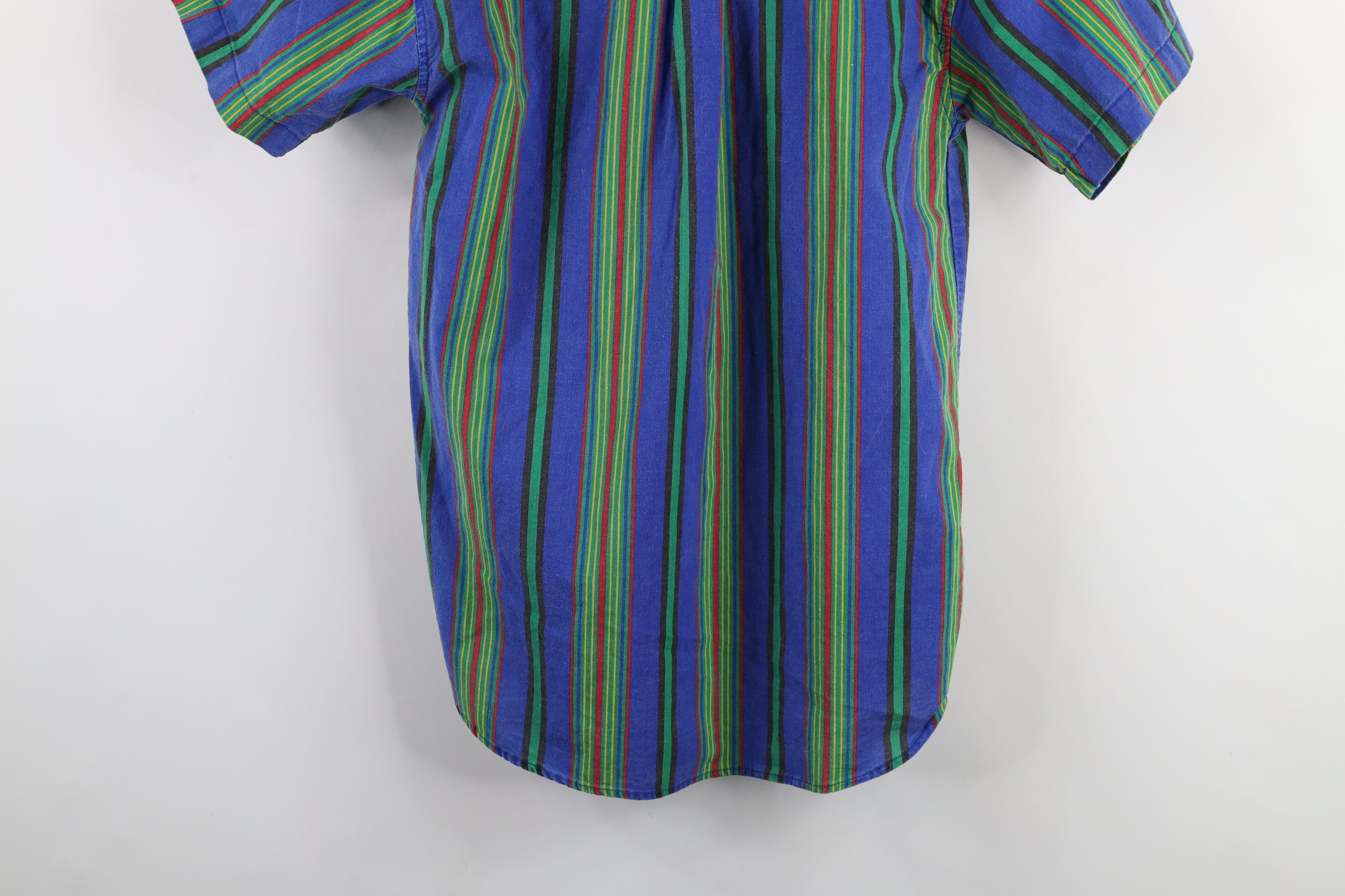 Vintage Vintage 90s Streetwear Striped Short Sleeve Button Shirt Size US S / EU 44-46 / 1 - 10 Thumbnail