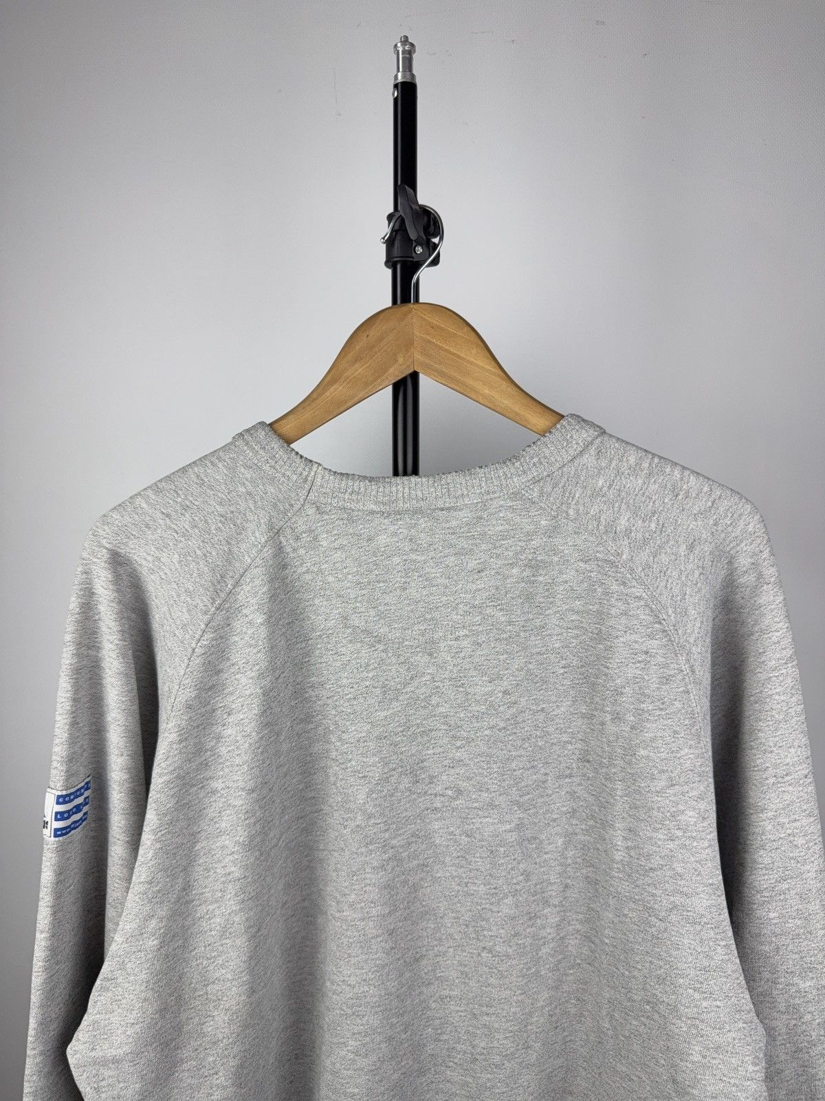 Adidas × Vintage Vintage Adidas Sweatshirt Gray Blue Logo Crewneck 90s Style Size US L / EU 52-54 / 3 - 11 Thumbnail
