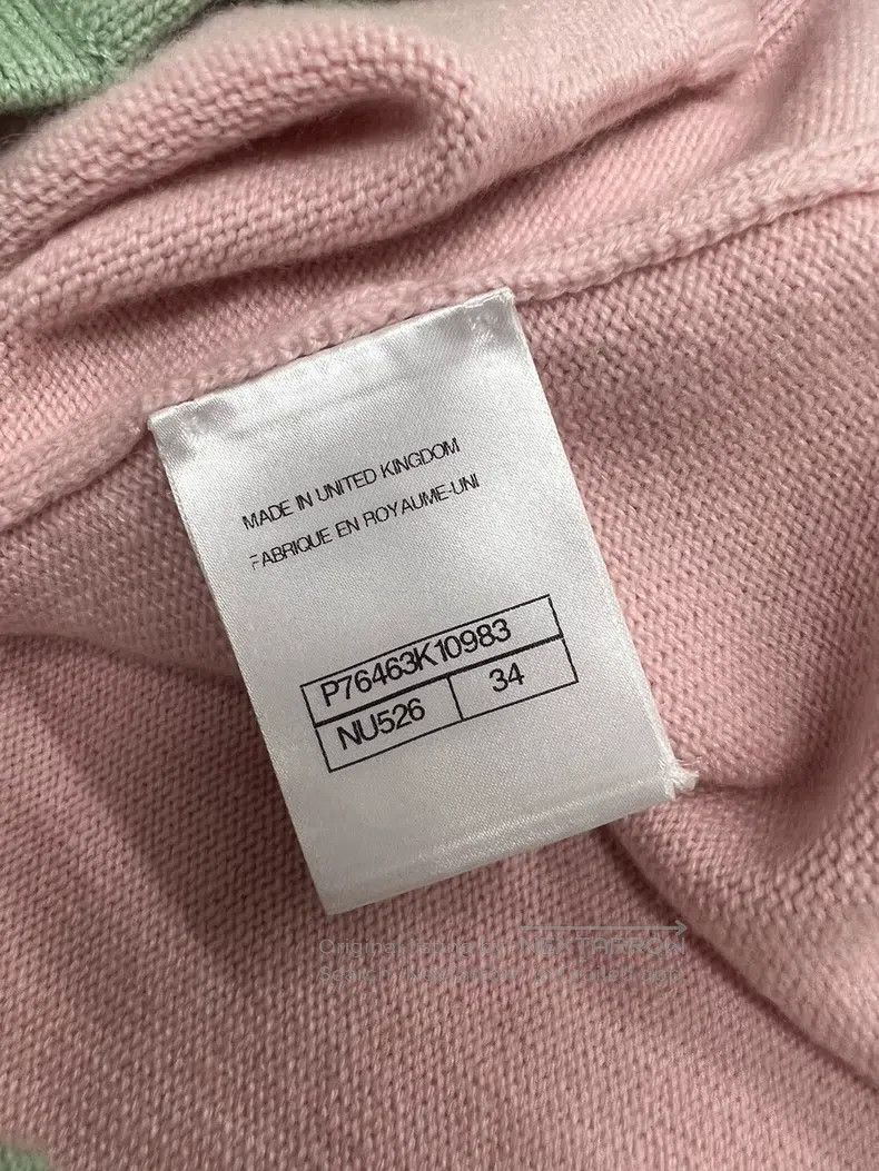 Chanel Chanel 24C pink green edge four-pocket knitted cardigan co Size XXS / US 00 / IT 34 - 5 Thumbnail