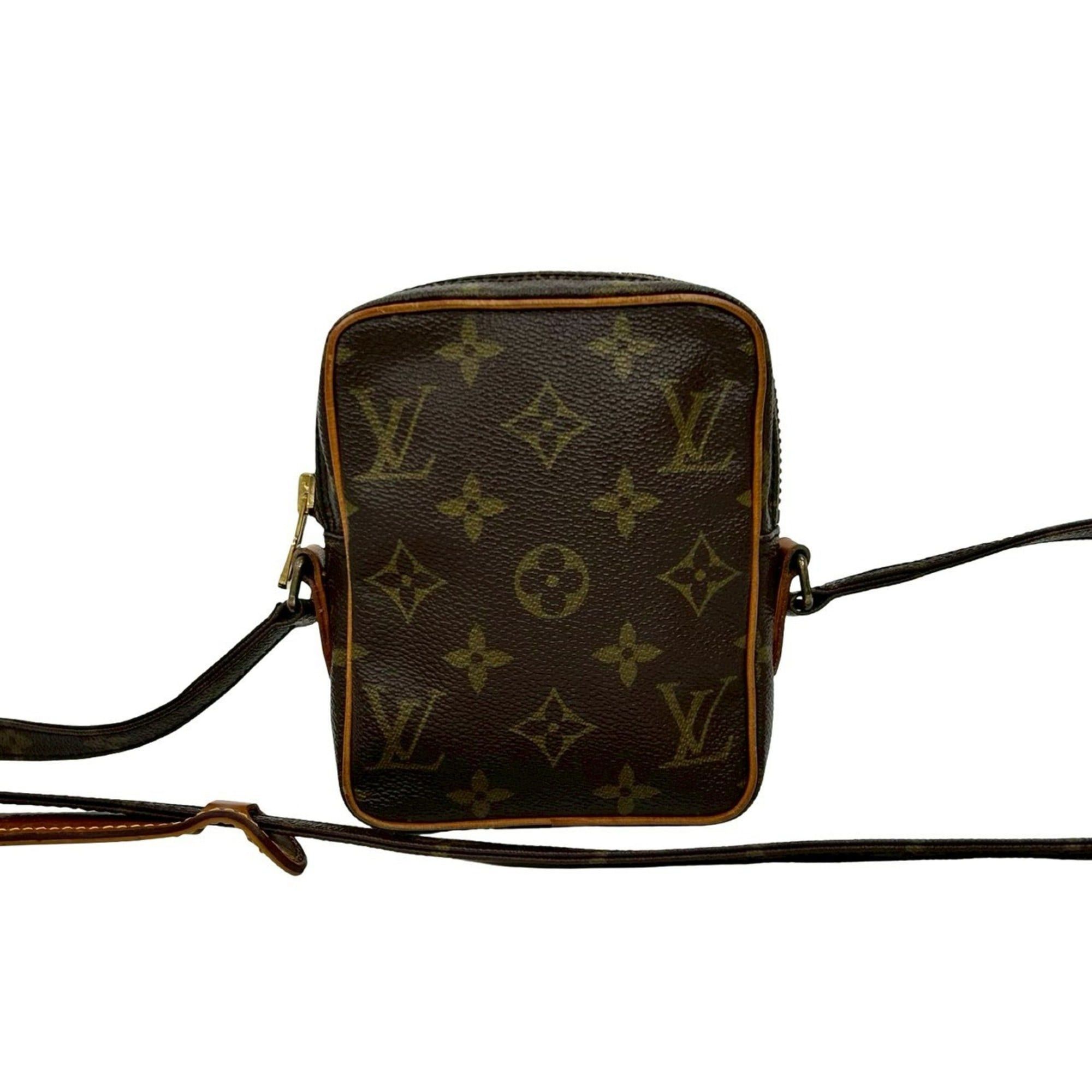 Louis Vuitton LOUIS VUITTON Mini Danube Monogram Leather Shoulder Bag/Pochette Brown 82243 Size ONE SIZE - 1 Thumbnail