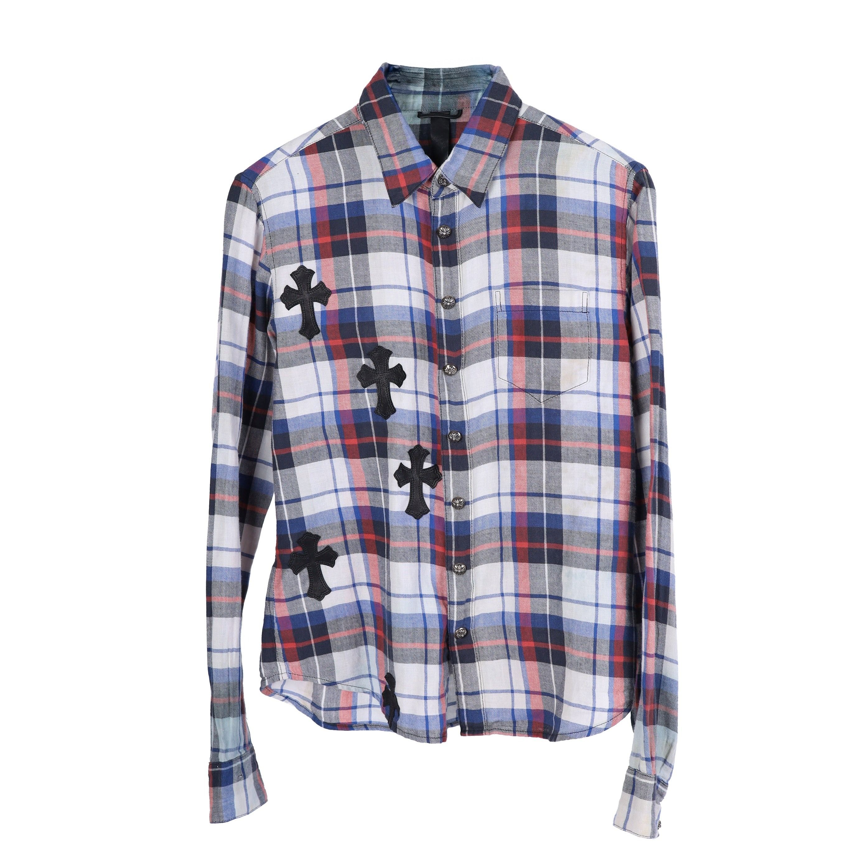 Chrome Hearts Chrome Hearts PATCHWORK FLANNEL SZ S Size US S / EU 44-46 / 1 - 1 Thumbnail