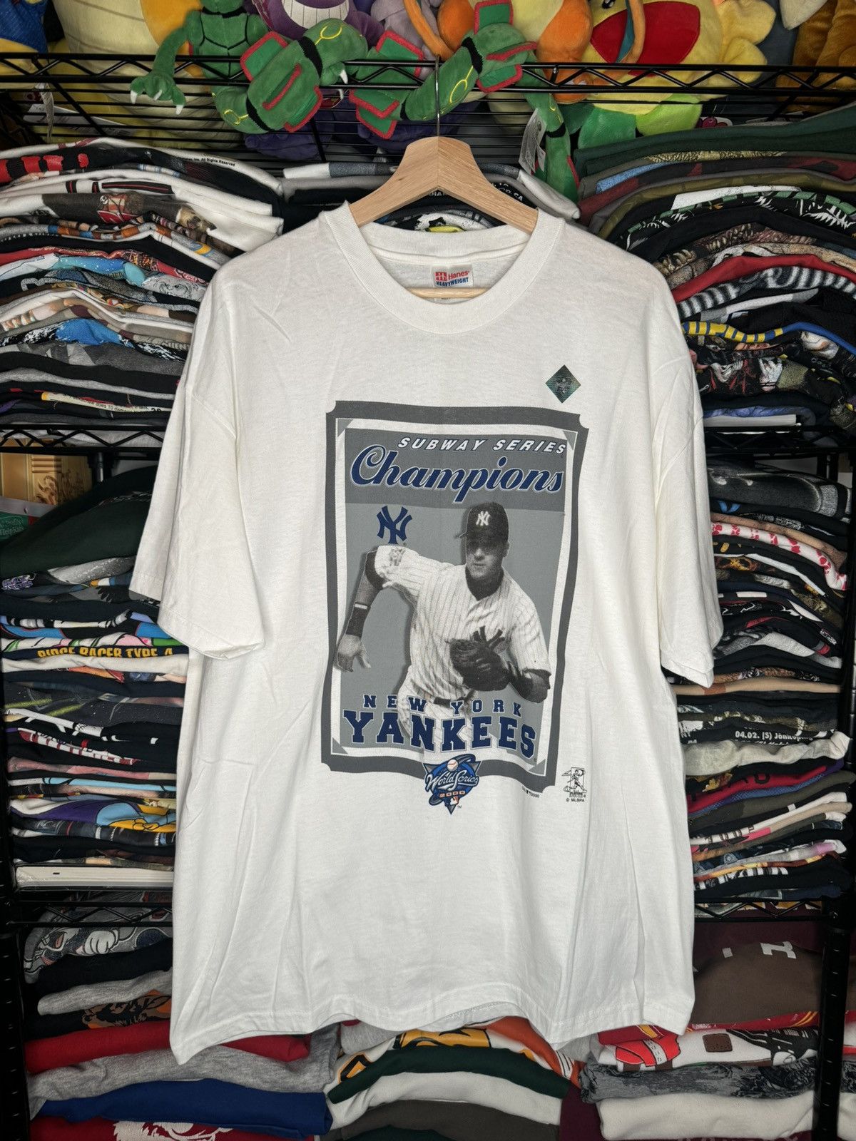 MLB × New York Yankees × Vintage Vintage 2000 New York Yankees Derek Jeter Subway Series Tee Size US XL / EU 56 / 4 - 1 Thumbnail