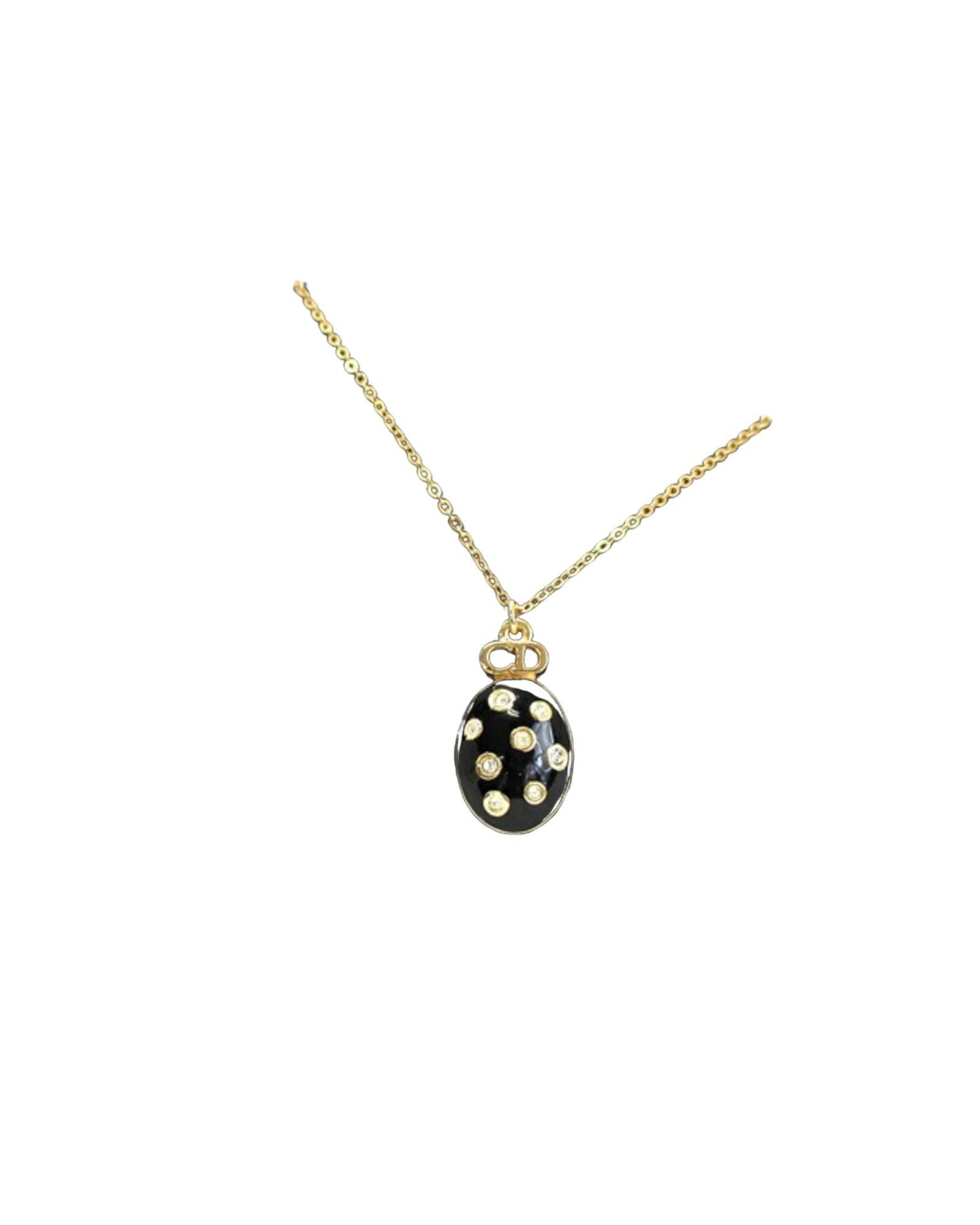 image of Gold Metal Necklace By Dior, Women's