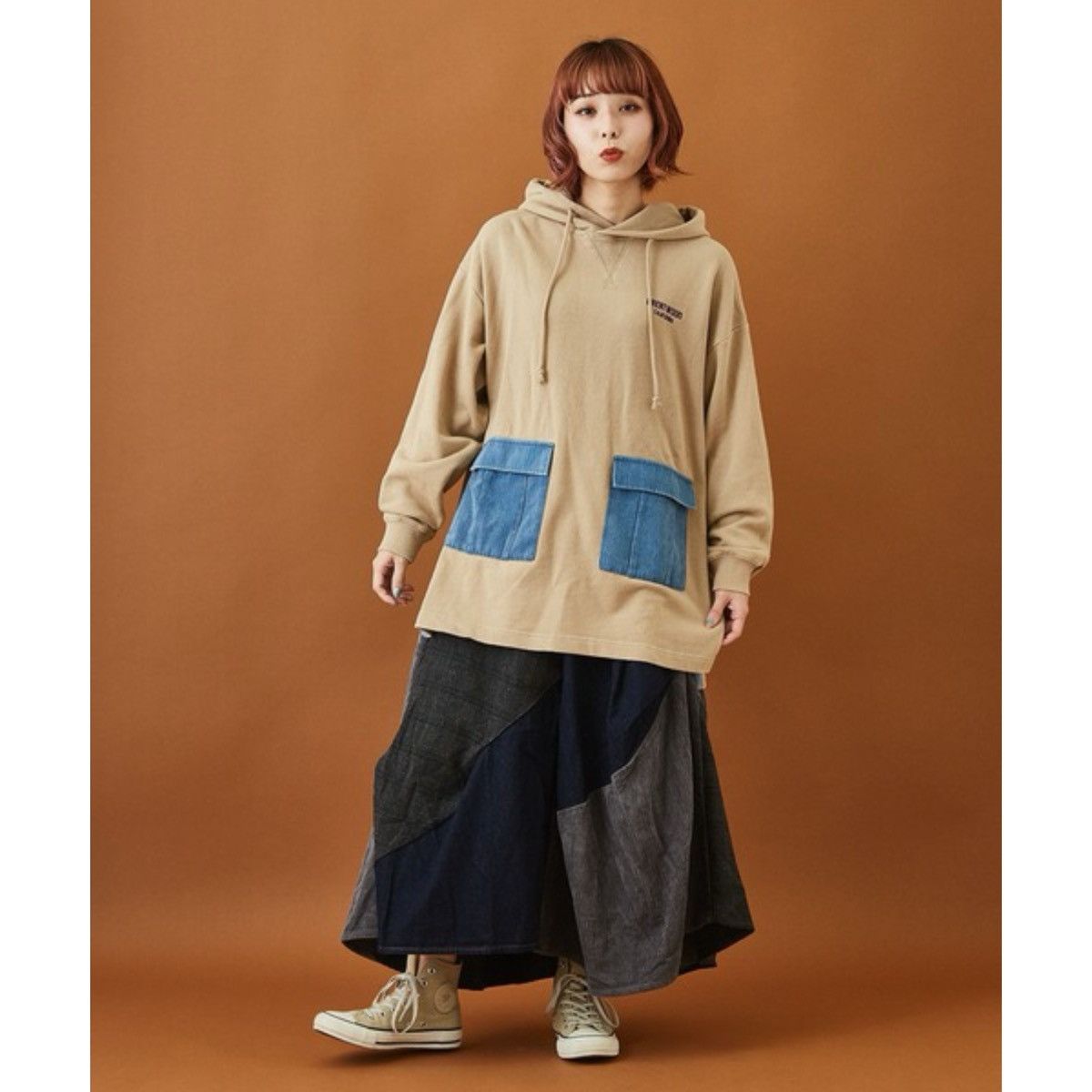 Japanese Brand COTOPONE PATCHWORK SKIRT🇯🇵 Size 27" / US 4 / IT 40 - 8 Thumbnail