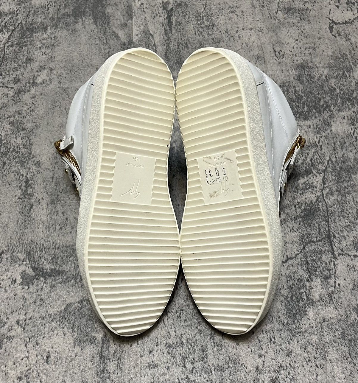 Giuseppe Zanotti Giuseppe Zanotti High Top Sneakers White Size US 6.5 / EU 39-40 - 6 Thumbnail