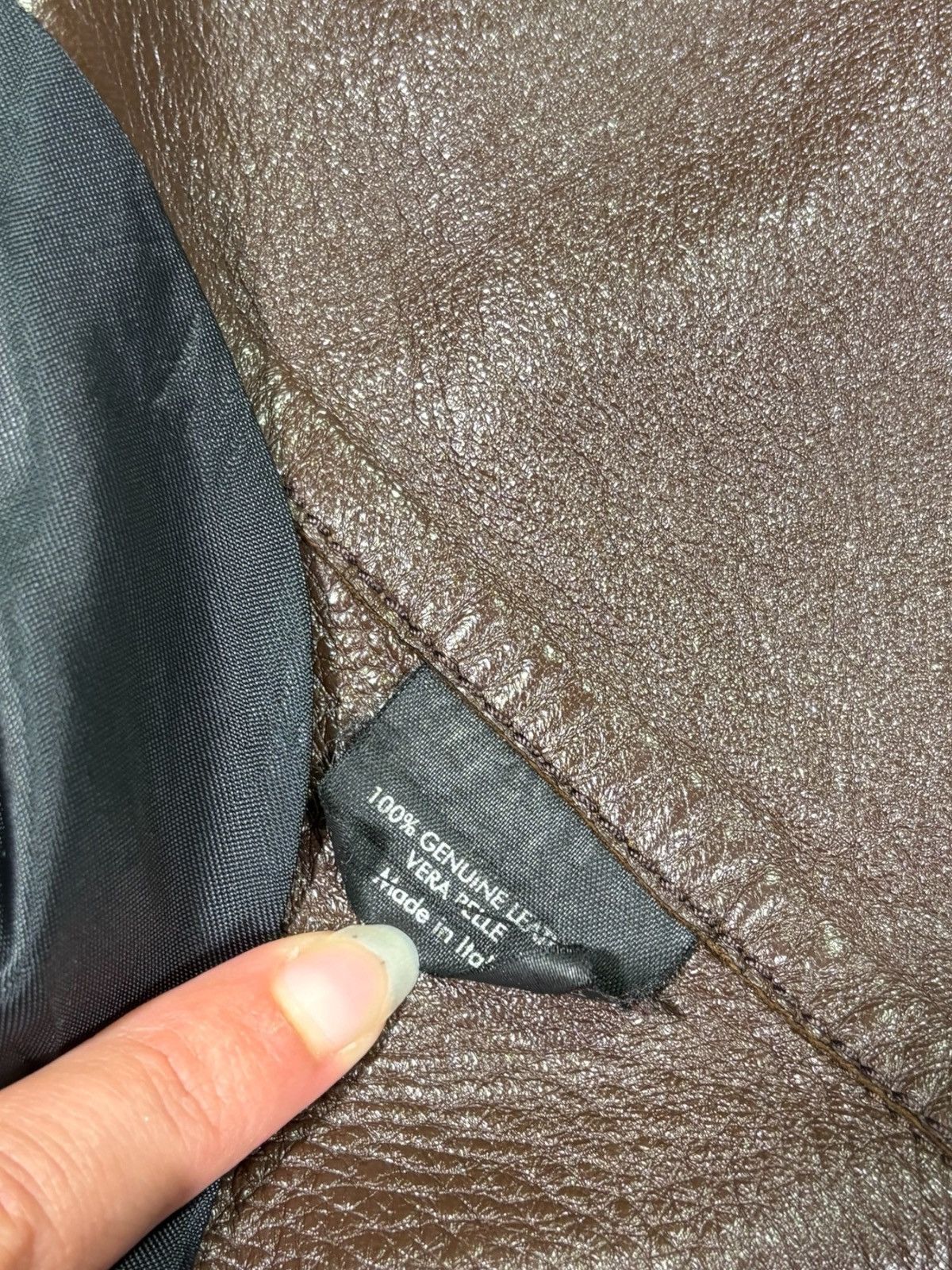 Gucci 00's Brown Leather Jacket by Gucci Size US M / EU 48-50 / 2 - 8 Thumbnail