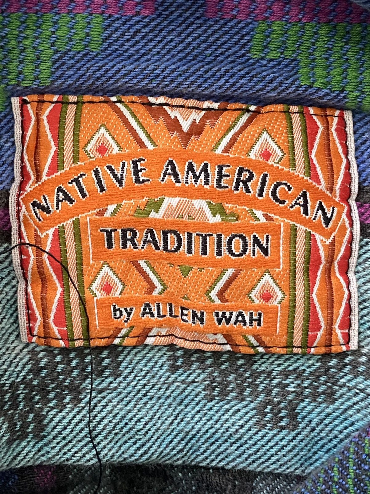 Art Comes First × Native × Vintage NATIVE AMERICAN Half button up by ALLEN WAH Size US S / EU 44-46 / 1 - 10 Thumbnail