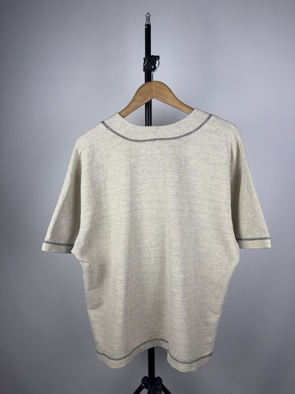 Reebok × Vintage VTG Reebok Henley Shirt Waffle Knit Logo World Champ Team Size US M / EU 48-50 / 2 - 4 Thumbnail