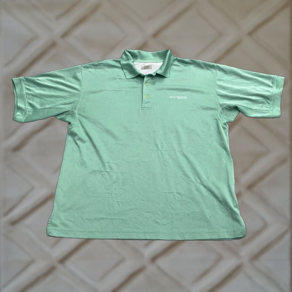 Vintage Columbia Polo Shirt Mens Large Green Short Sleeve Omni-Shade PFG Perfect Cast Sports Outdoor Clothing Shirt Size US L / EU 52-54 / 3 - 1 Thumbnail