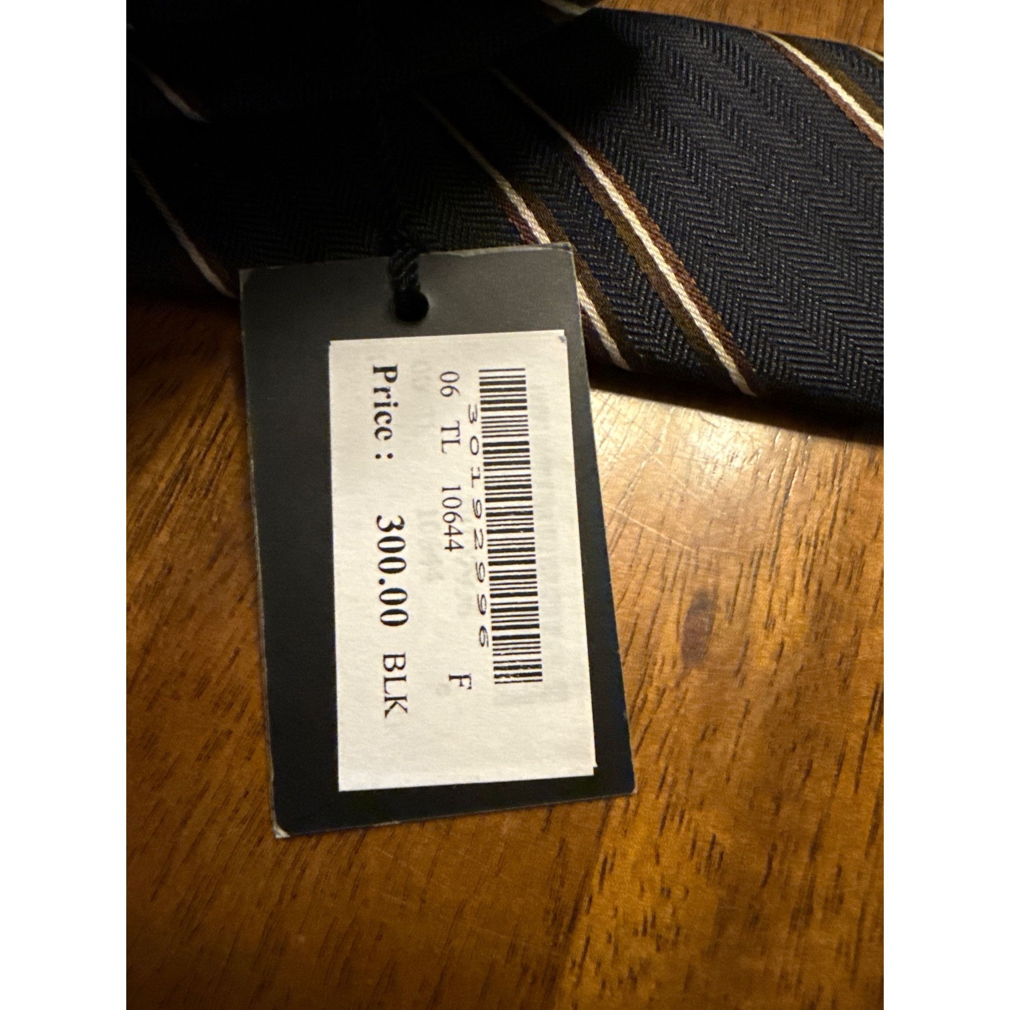 TED LAPIDUS Ted Lapidus15 Mens Navy Blue Striped 100% Silk Tie With Tags Size ONE SIZE - 2 Thumbnail