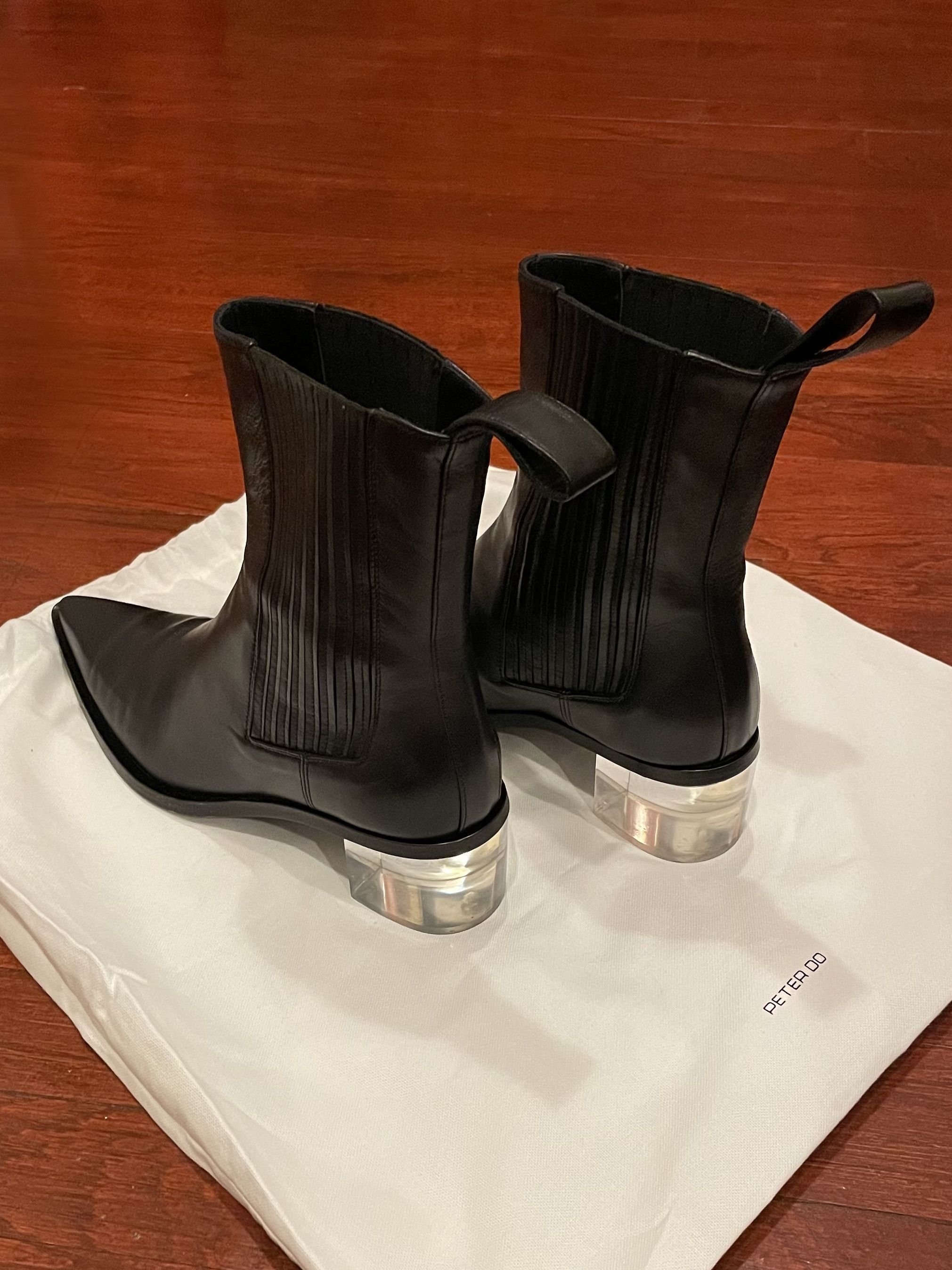 Peter Do PETER DO City Chelsea Boot (Black/Clear) Size US 10 / IT 40 - 2 Thumbnail