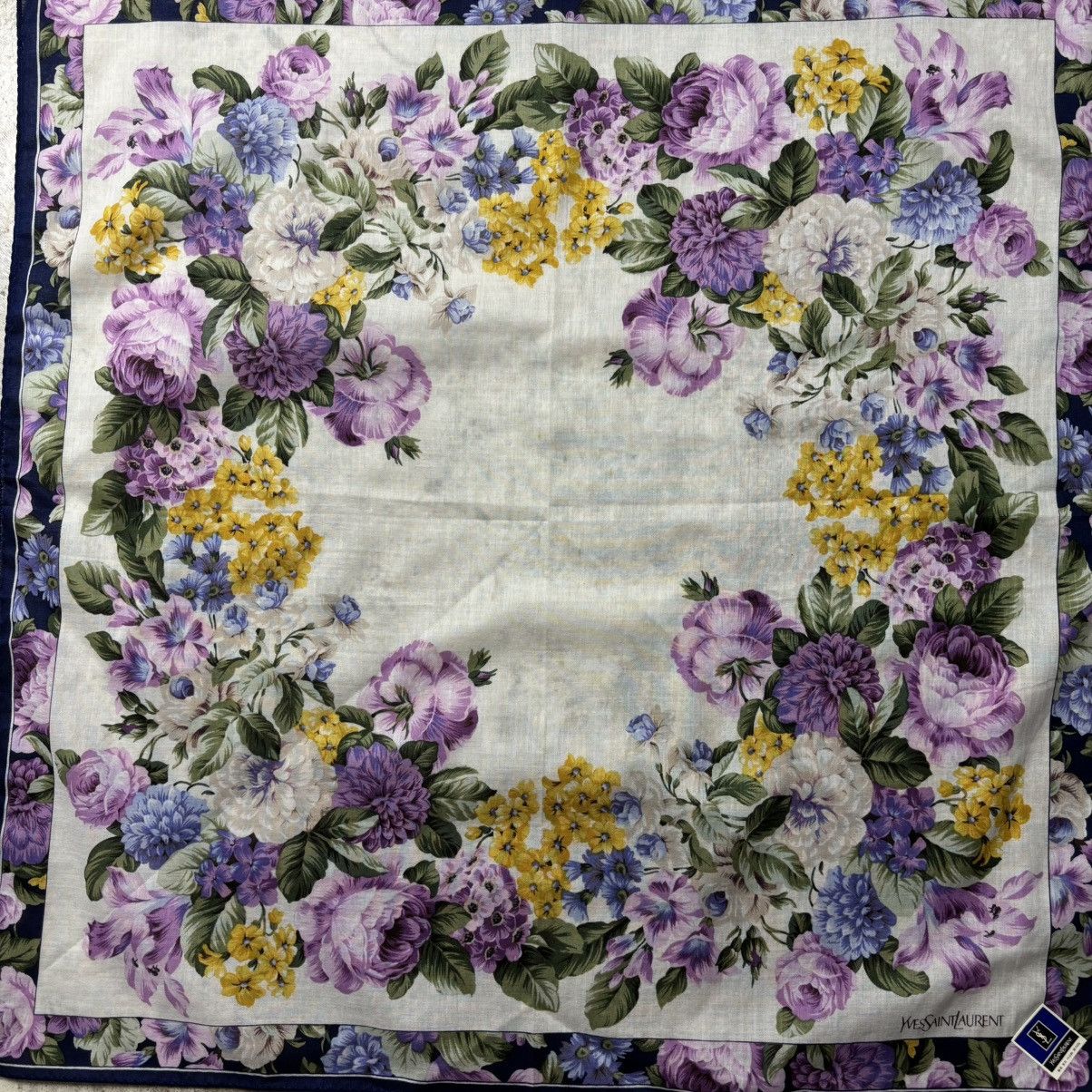 Vintage × Yves Saint Laurent YVES SAINT LAURENT HANDKERCHIEF Size ONE SIZE - 2 Thumbnail