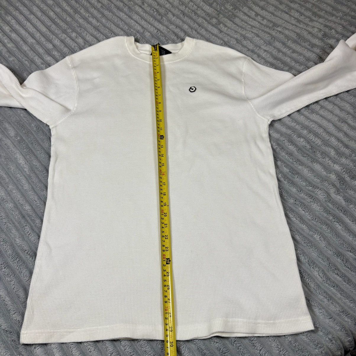 Southpole South Pole Men's Long Sleeve White Waffle Weave Crew Neck XL Size US L / EU 52-54 / 3 - 7 Thumbnail
