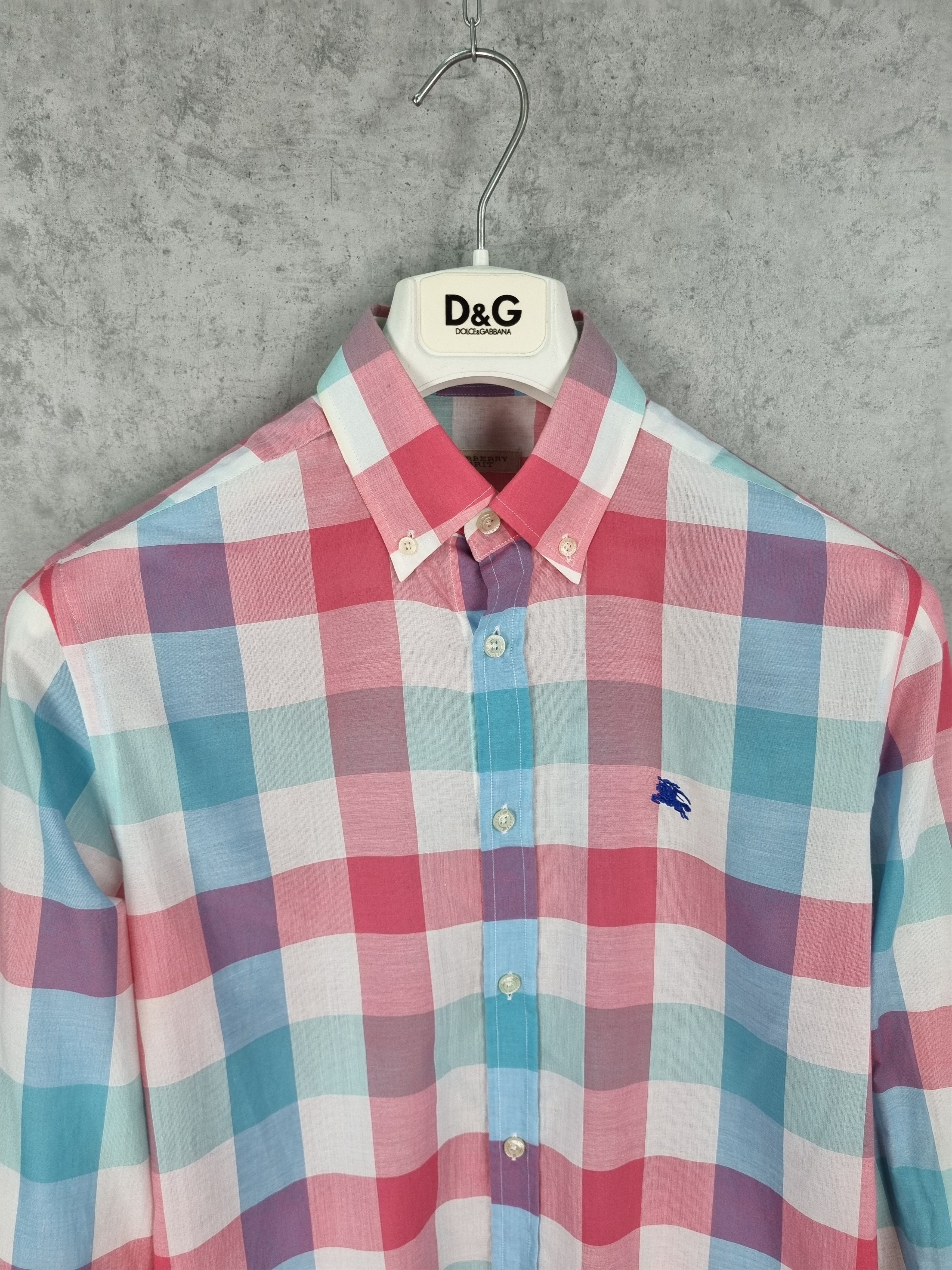 Burberry Burberry Very Light Plaid Shirt Size S / US 4 / IT 40 - 1 Thumbnail