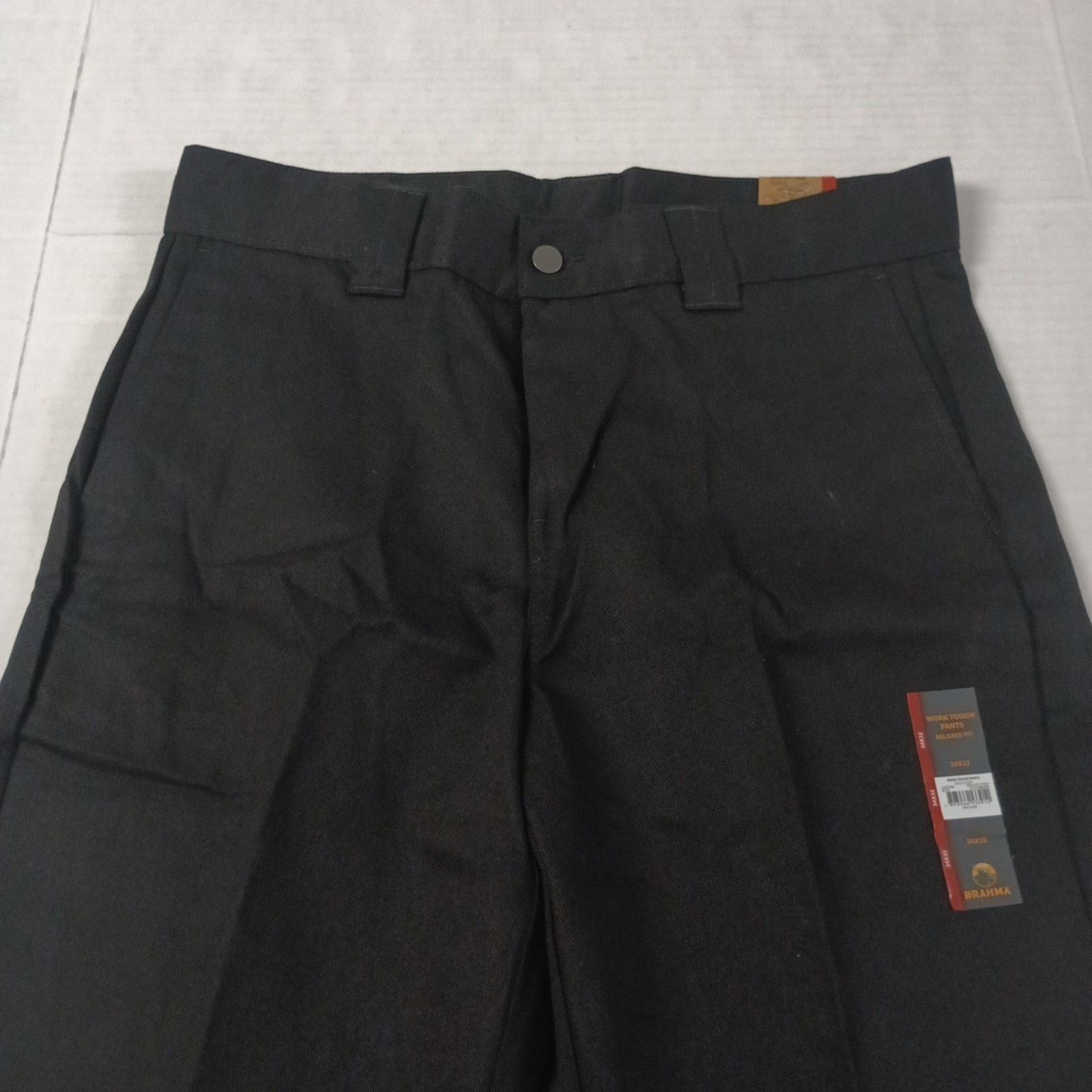 Other Brahma Men's Work Tough Pants Size 34x32 Black Relaxed Fit Size US 34 / EU 50 - 3 Thumbnail