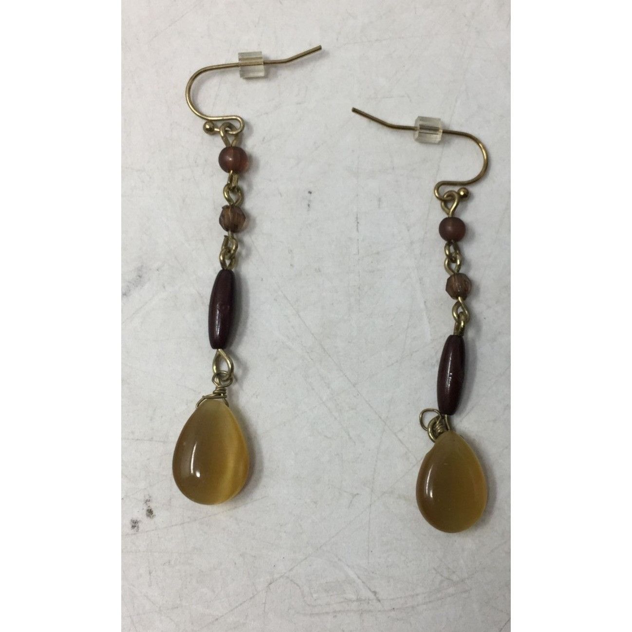 Other Women's Dangle/Drop Earrings - Gold Tone with Multi Colored Size ONE SIZE - 2 Thumbnail