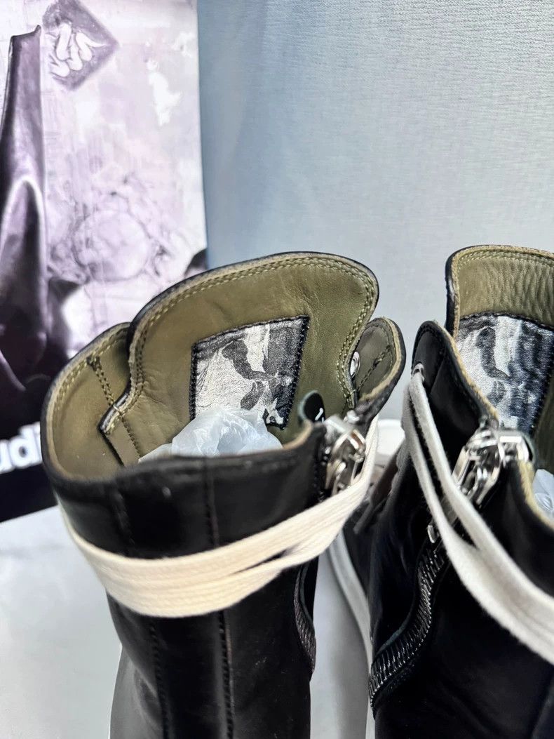 Rick Owens Rick Owens Black and white high-top sneakers Size US 5.5 / IT 35.5 - 5 Thumbnail
