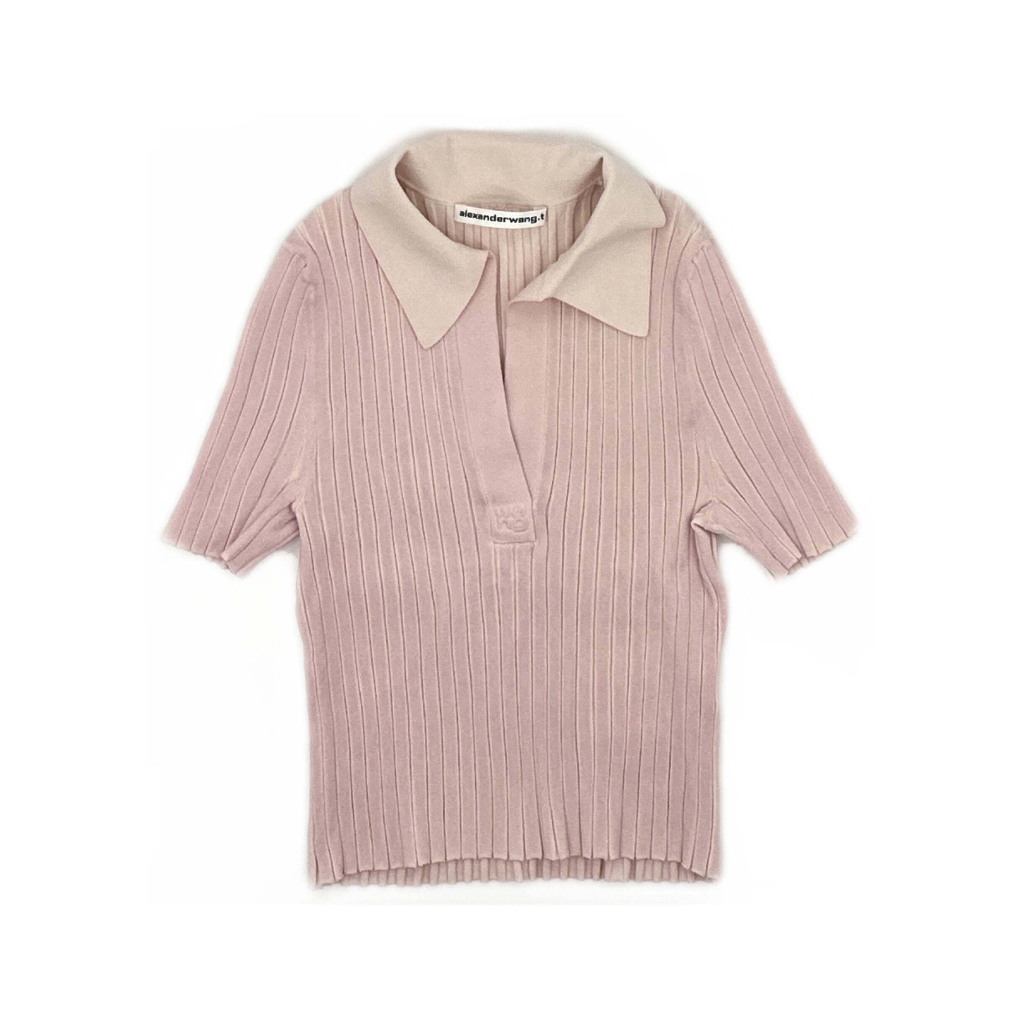 Alexander Wang Alexander Wang Ribbed Polo Shirt Size S Size S / US 4 / IT 40 - 1 Thumbnail