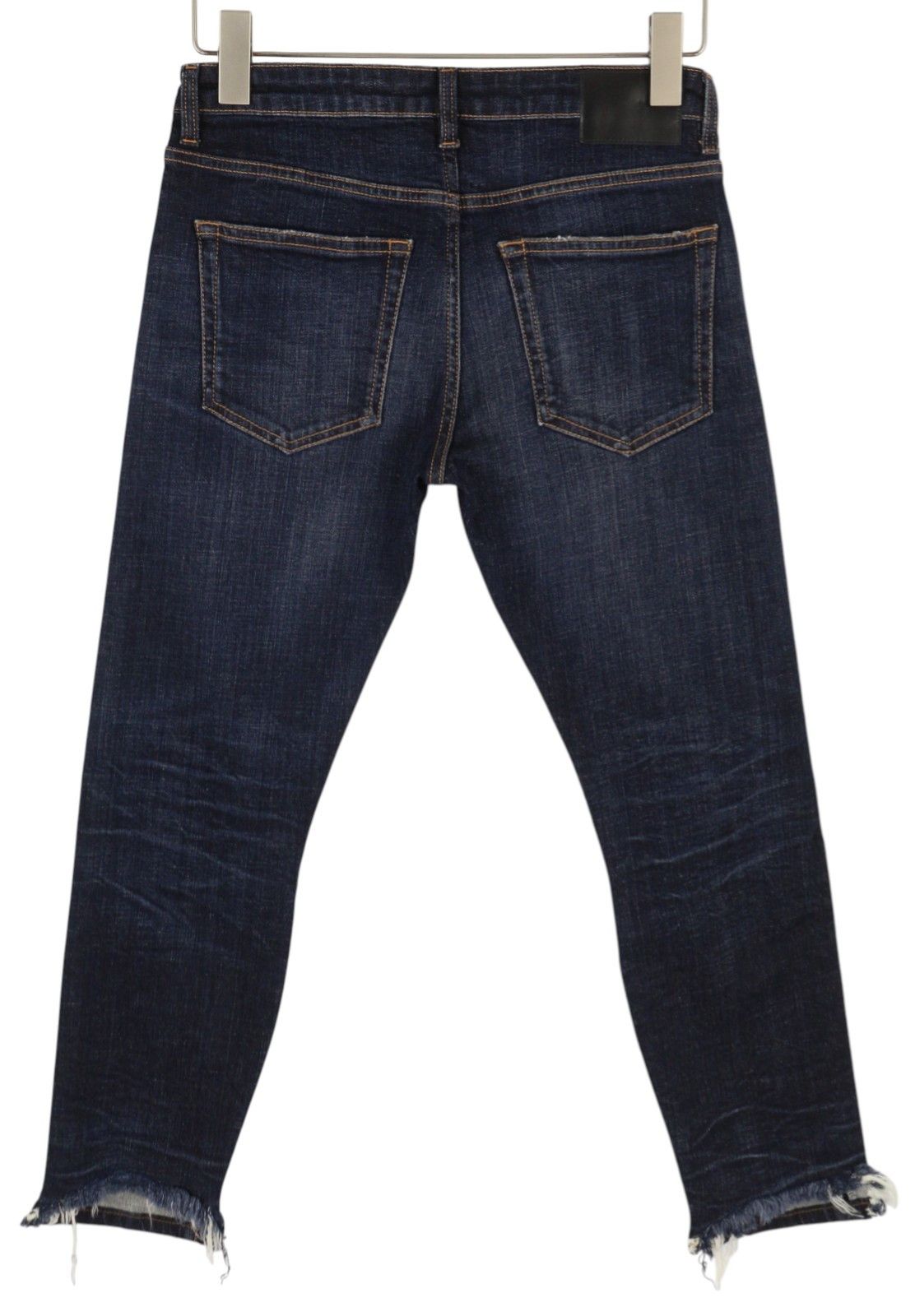 R13 BIKER BOY 27 Howell Indigo Ankle Cropped Skinny Blue 85797 Size 27" / US 4 / IT 40 - 3 Thumbnail