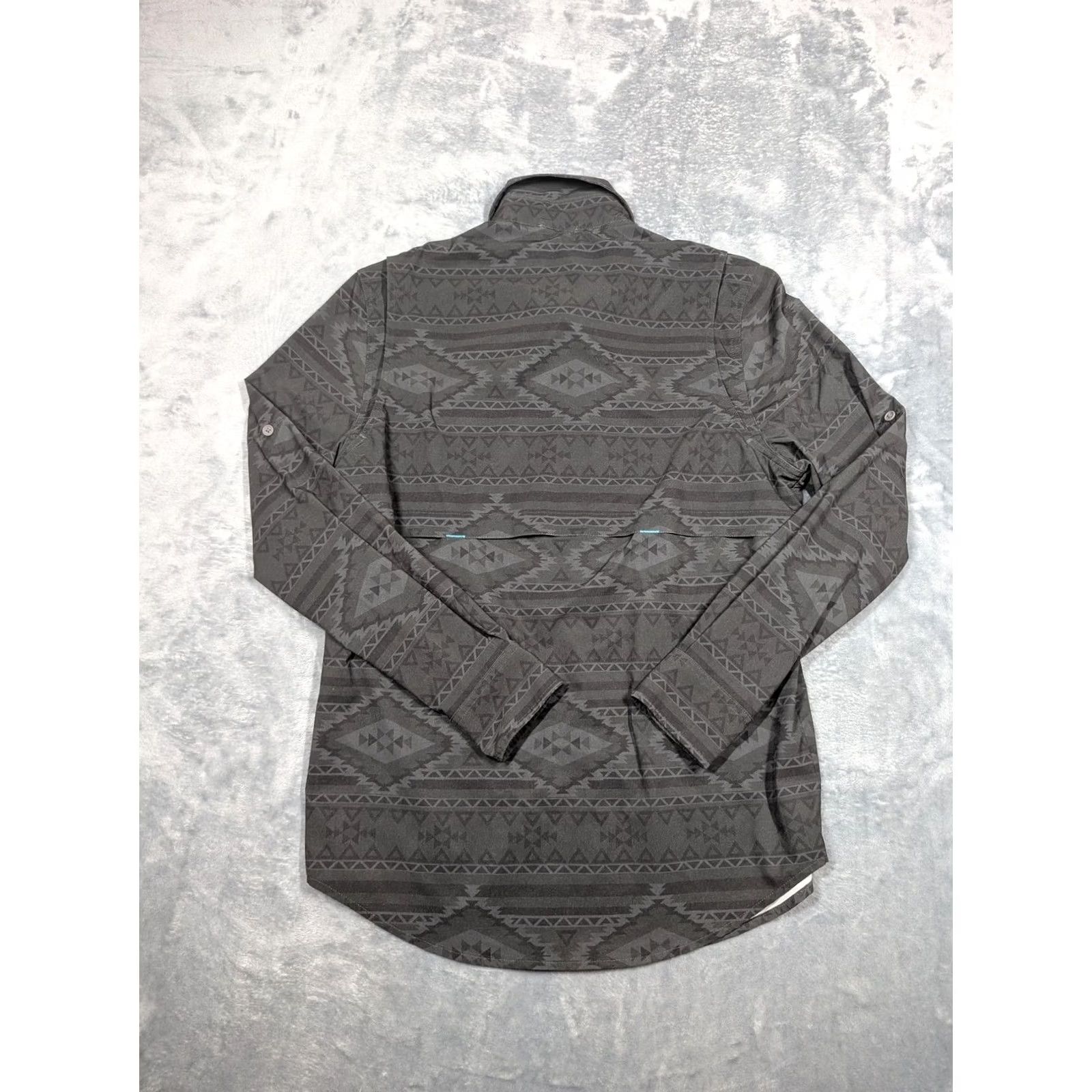 Chubbies Chubbies Shirt Mens Small Gray Aztec Geometric Long Sleeve Button Up Casual Size US S / EU 44-46 / 1 - 6 Thumbnail
