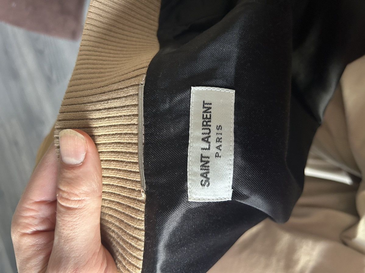 Saint Laurent Paris Gold Satin Teddy Bomber Jacket Size US M / EU 48-50 / 2 - 20 Thumbnail
