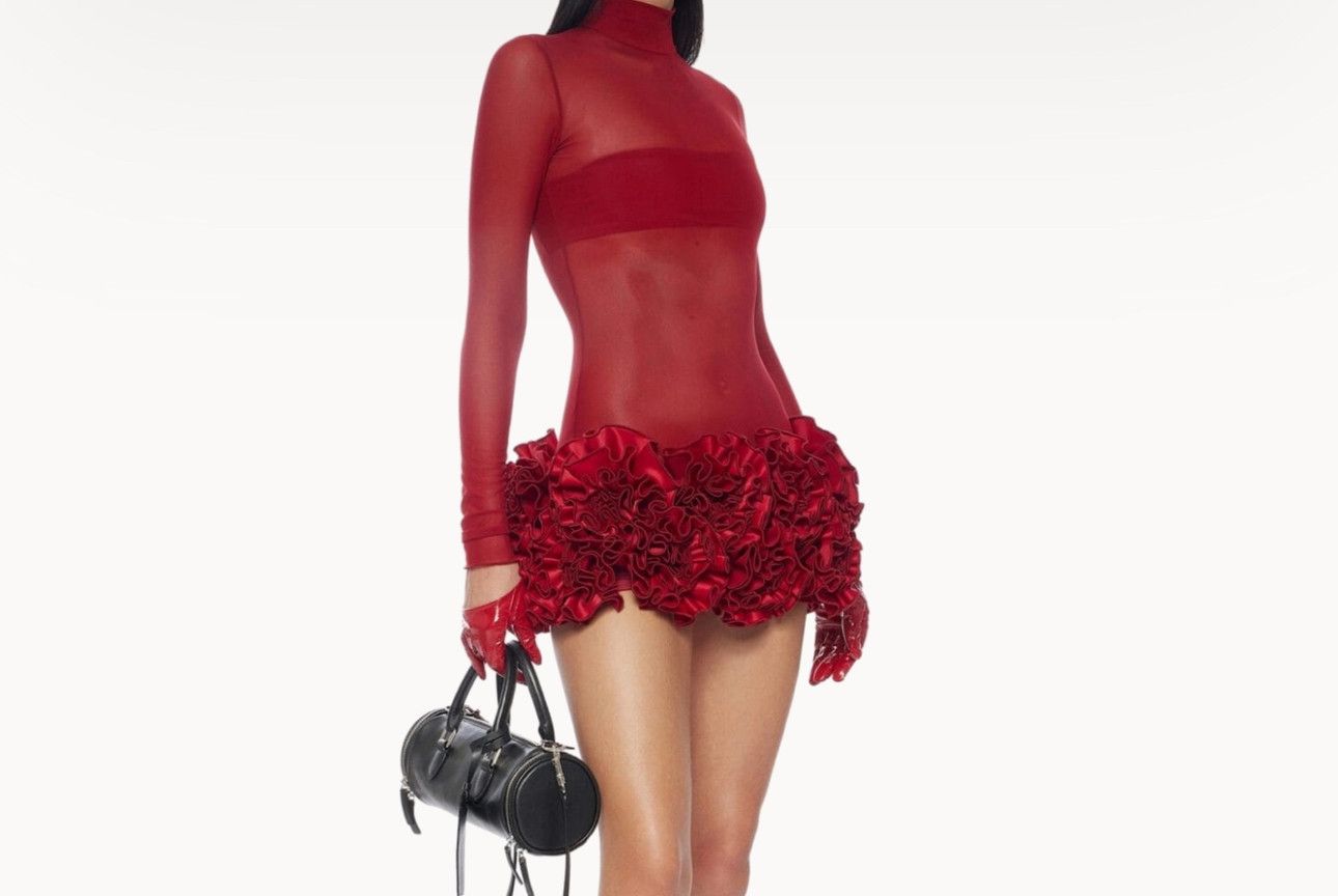 Fanci Club Poppies Mini Dress Size XS / US 0-2 / IT 36-38 - 3 Thumbnail
