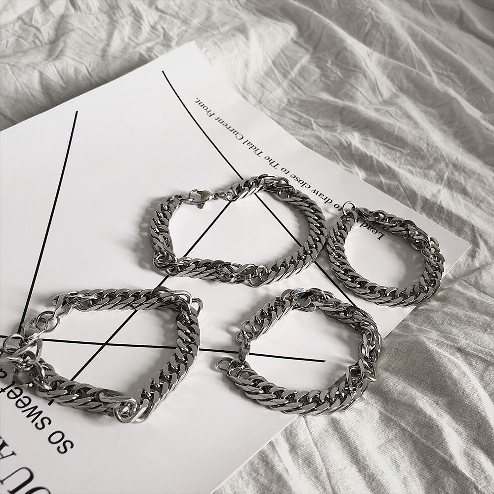 Jewelry Cuban Modern Bracelet Y2K Punk Chain Gotch Bracelets Chains Size ONE SIZE - 3 Thumbnail