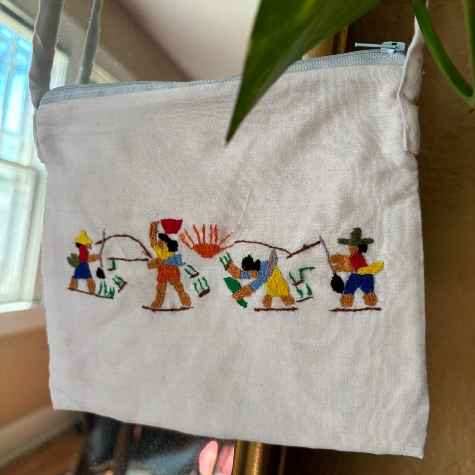 Other Vintage Farm Embroidered Crossbody Satchel Purse Bag Size ONE SIZE - 3 Thumbnail