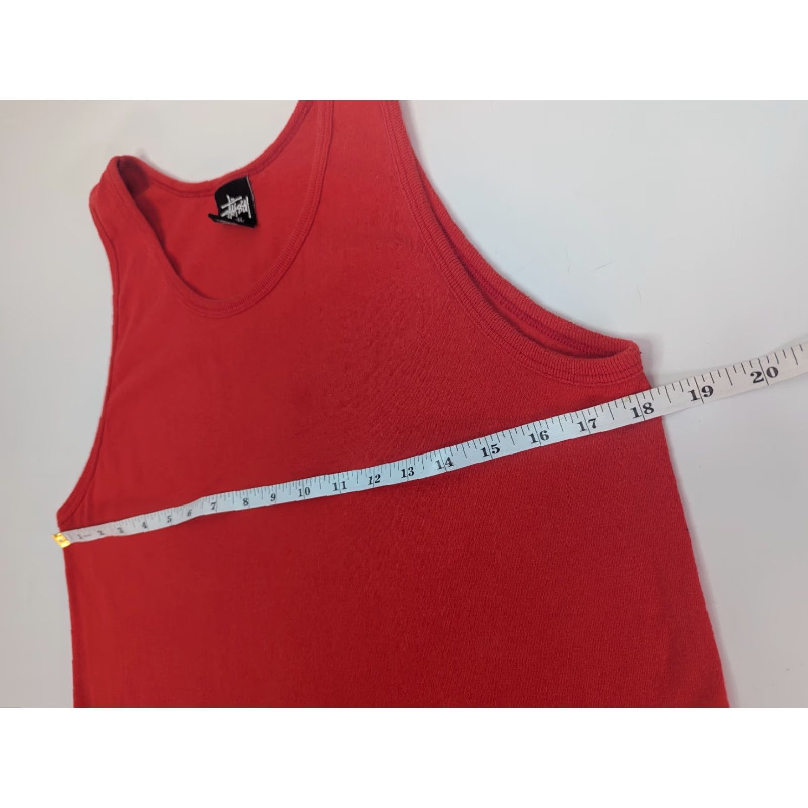 Vintage Stussy Tank Top Shirt Mens Small Red Cotton Sleeveless Streetwear Skate Size US S / EU 44-46 / 1 - 5 Thumbnail
