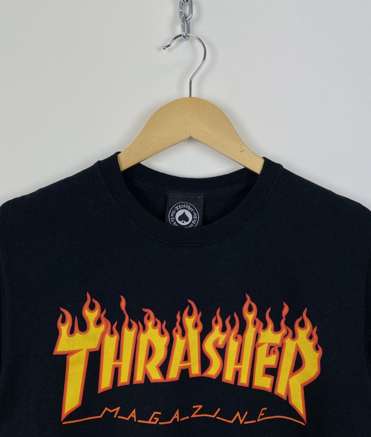 Gildan × Thrasher Gildan Thrasher Magazine Flame Logo T-Shirt Y2K Black Top Size US S / EU 44-46 / 1 - 2 Thumbnail