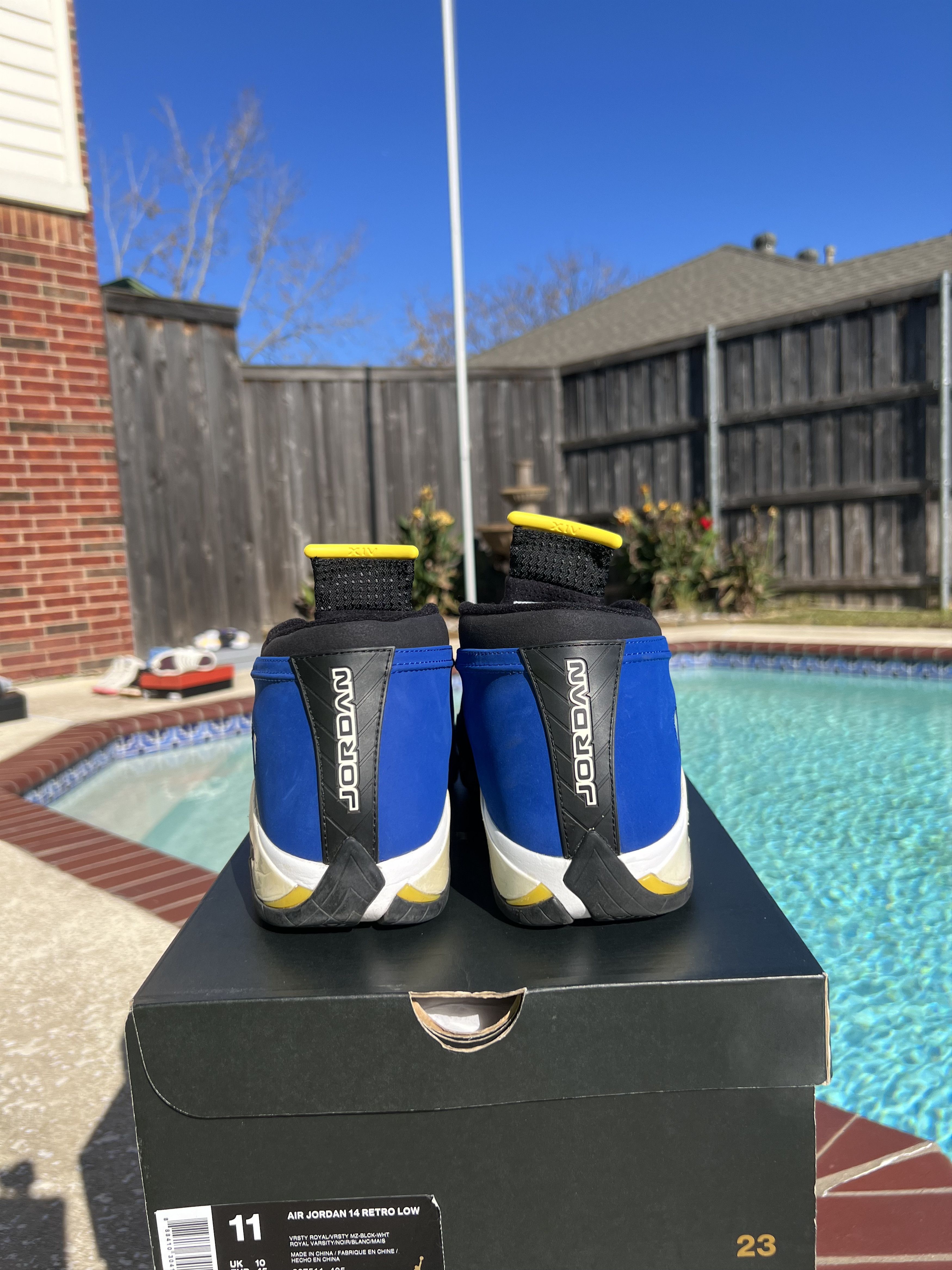 Jordan Brand × Nike Air Jordan 14 Retro Low Laney 2015 Size US 11 / EU 44 - 7 Thumbnail