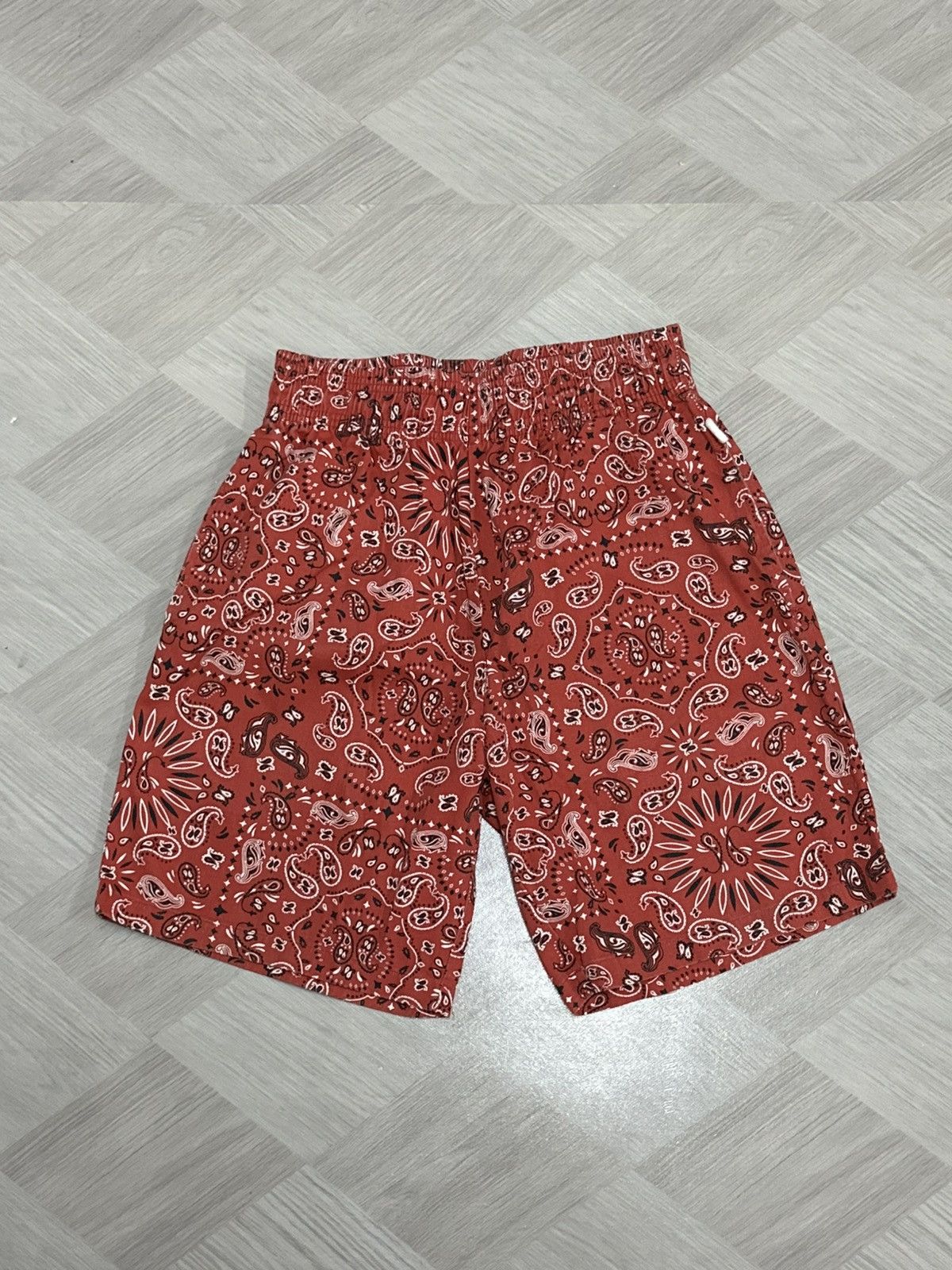 Designer Cookman Chef Short Pants - Red Paisley Size US 30 / EU 46 - 2 Thumbnail