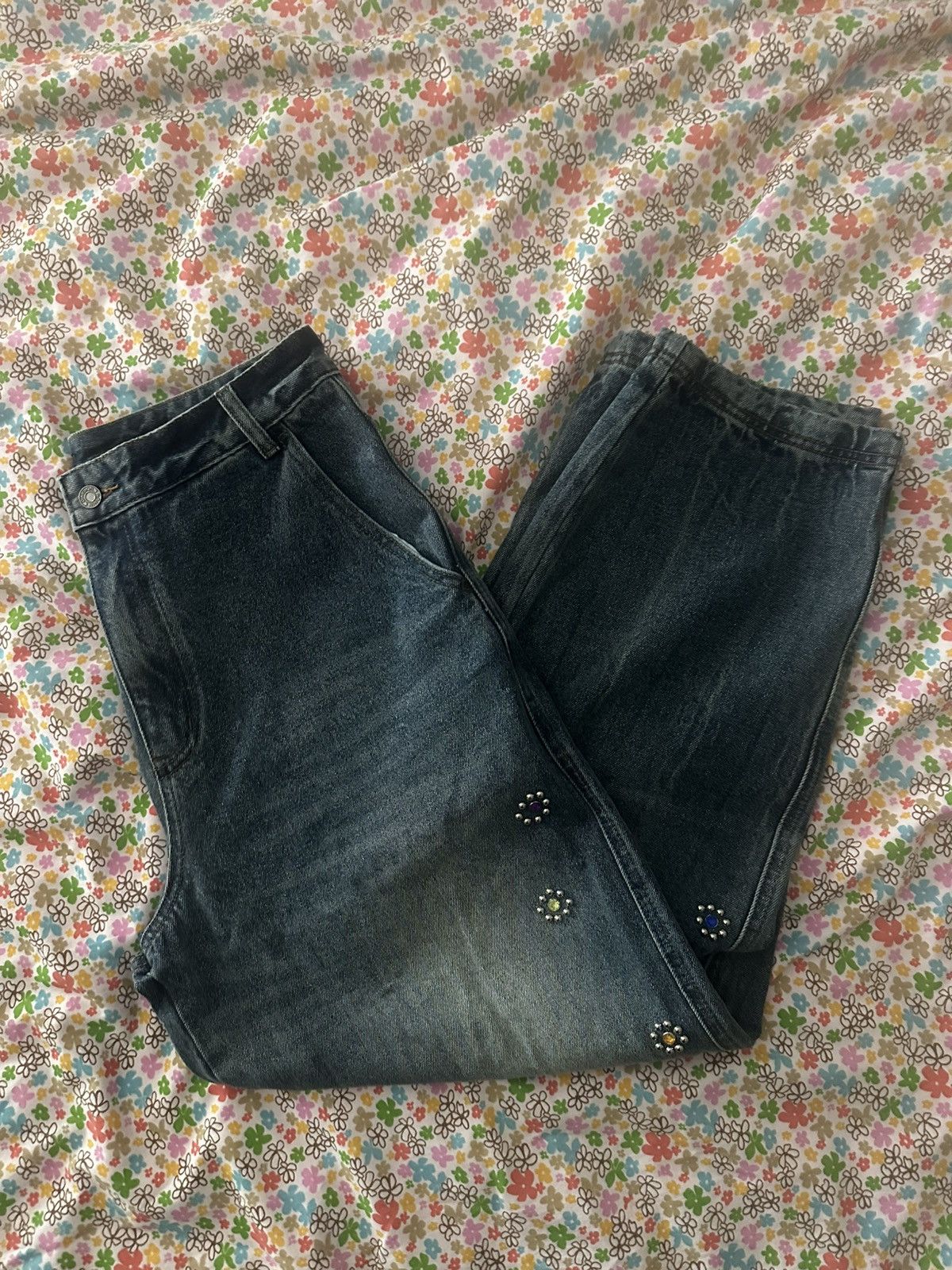 Ronin Division Ronin Division Flower Studded Jeans Size US 36 / EU 52 - 3 Thumbnail