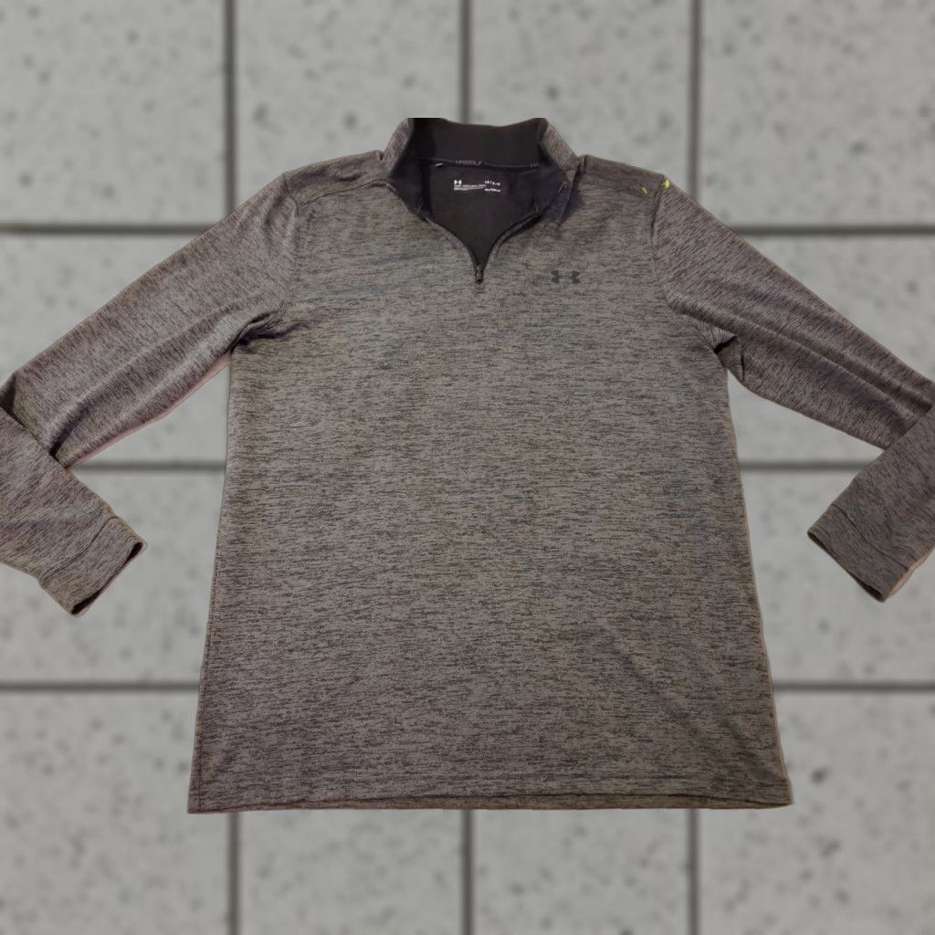 Under Armour Under Armour Men's Shirt L Black 1/4 Zip Mock Neck Athletic Sports Running Gym Workout Size US L / EU 52-54 / 3 - 1 Thumbnail
