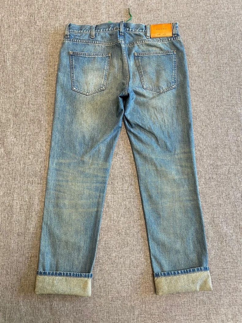 Gucci Gucci Striped webbing tapered jeans 2502-Nextarrow Size US 34 / EU 50 - 2 Thumbnail