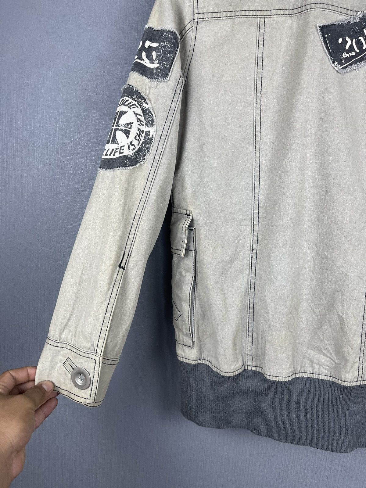 Seditionaries Vintage ALGONQUINS Double Collar Punk Bondage Patches Jacket Size US M / EU 48-50 / 2 - 12 Thumbnail