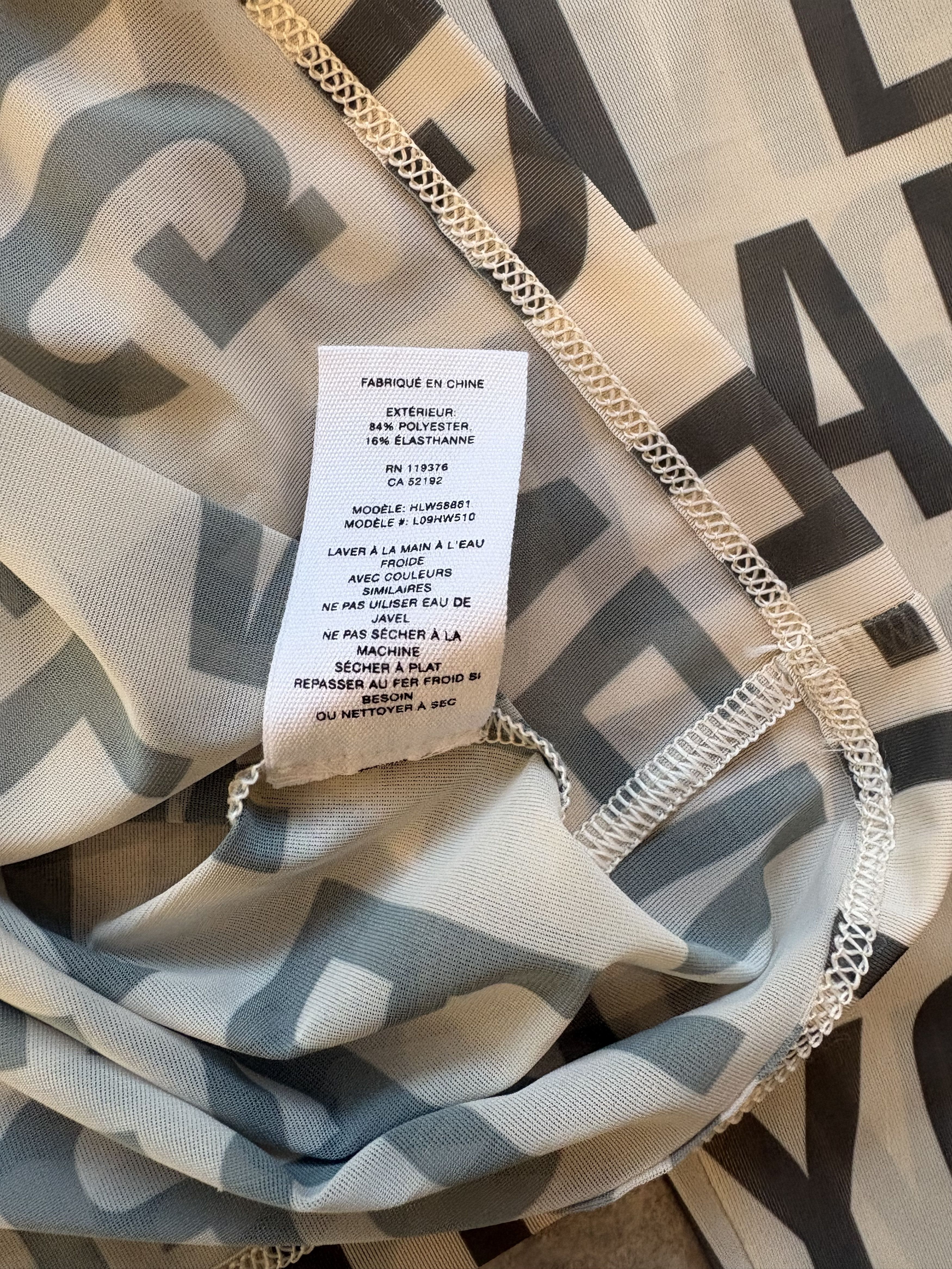 Helmut Lang Helmut Lang - All Over Logo Print Top Size S / US 4 / IT 40 - 4 Thumbnail