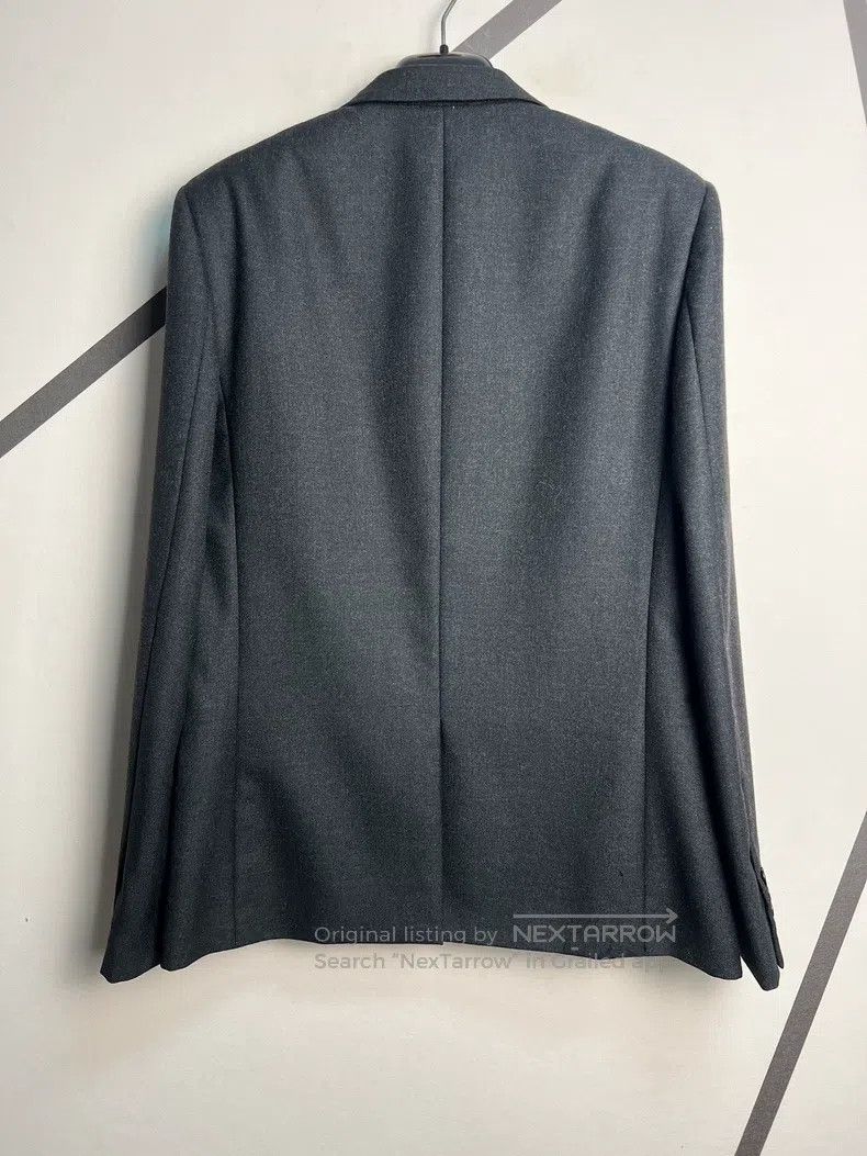 Saint Laurent Paris Saint Laurent Paris Dark Gray Two-button Wool Blazer Size US M / EU 48-50 / 2 - 2 Thumbnail