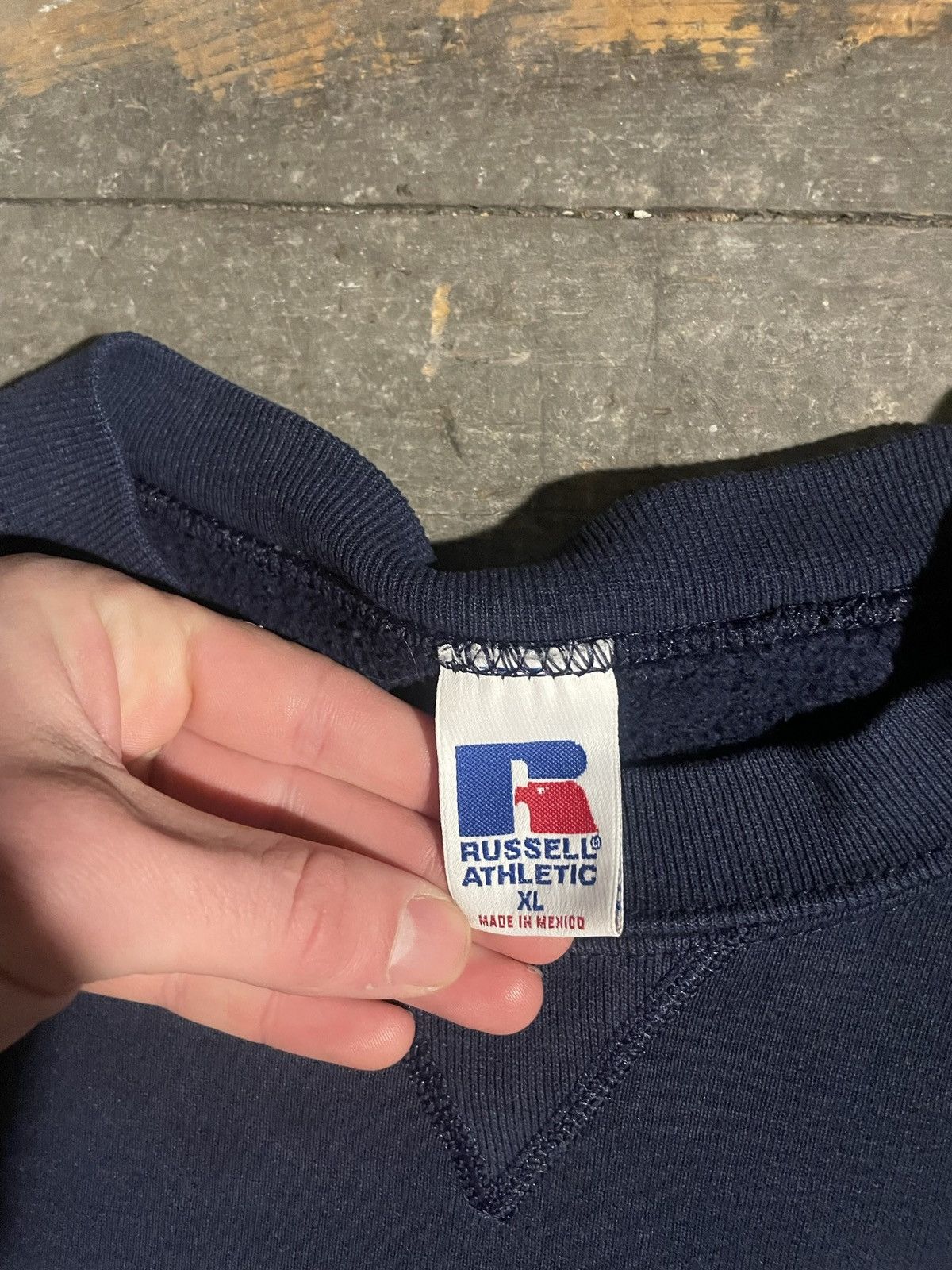 Russell Athletic × Vintage 90s Russell Athletic Sweatshirt Size US XL / EU 56 / 4 - 3 Thumbnail