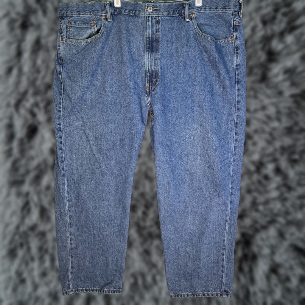 Levi's Levi's Jeans 550 Mens 48x29 Relaxed Tapered Leg Denim Medium Wash Blue Size US 32 / EU 48 - 1 Thumbnail