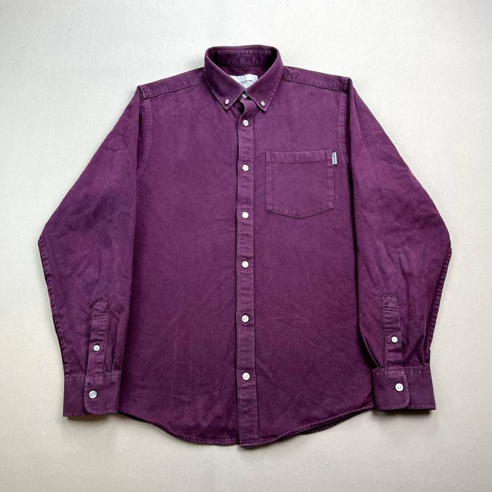 Carhartt Carhartt Shirt Purple Work In Progress WIP Dalton Button Up ...