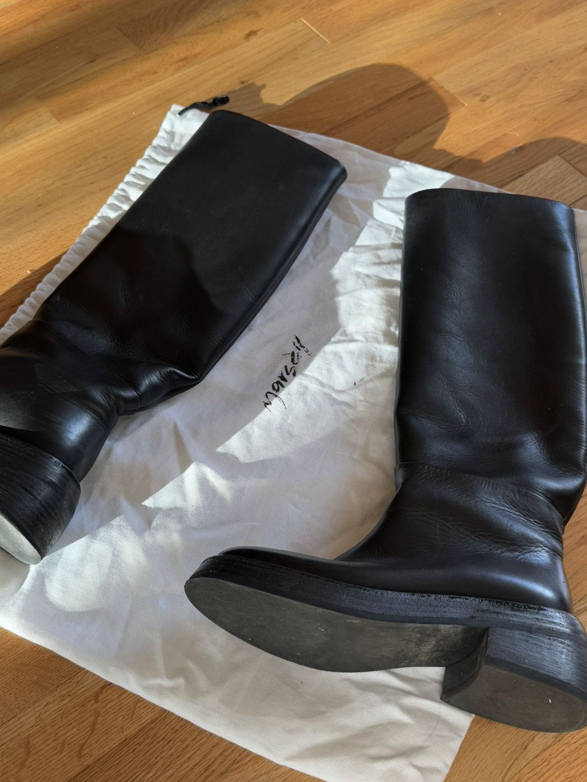 Marsell marsell knee-high block heel boots Size US 6 / IT 36 - 4 Thumbnail