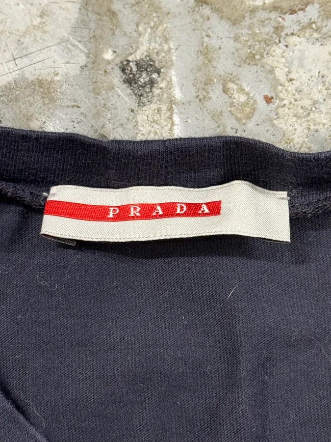 Prada AW2004 Prada Linea Rossa Navy Human Longsleeves Size S / US 4 / IT 40 - 8 Thumbnail