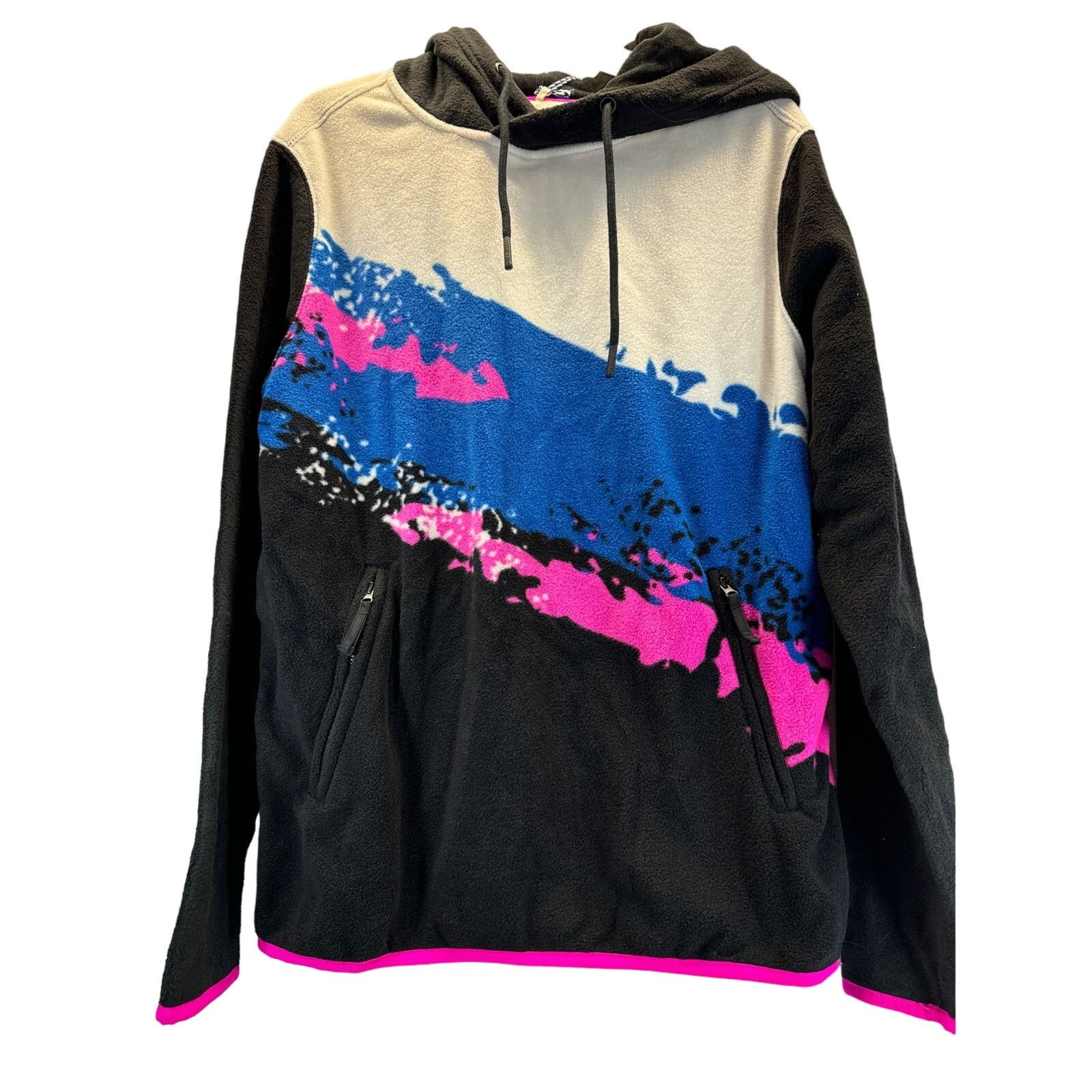 Chubbies Chubbies "Retro Splash” Low-Pile Hoodie Black Pink men sz M Size US M / EU 48-50 / 2 - 1 Thumbnail